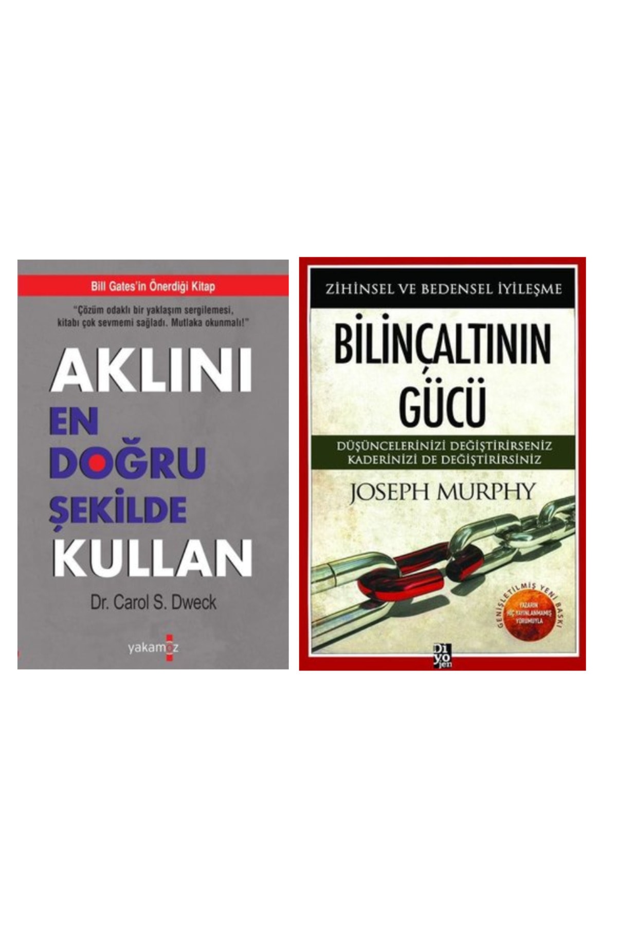 Yakamoz Yayınları 2 Kitap/ Aklını En Doğru Şekilde Kullan + Bilinçaltının Gücü