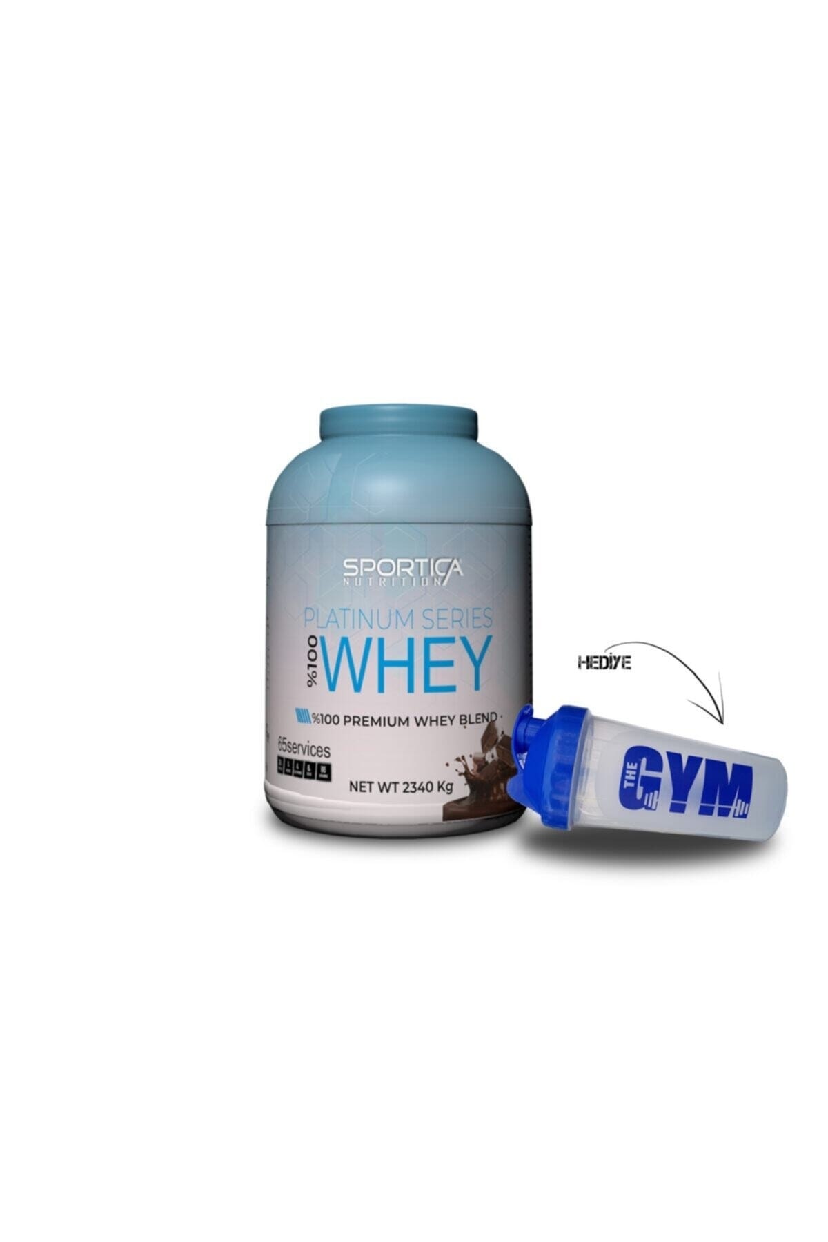 Whey Protein Platinium Series 2340 G Çikolata Aromalı + Shaker 2
