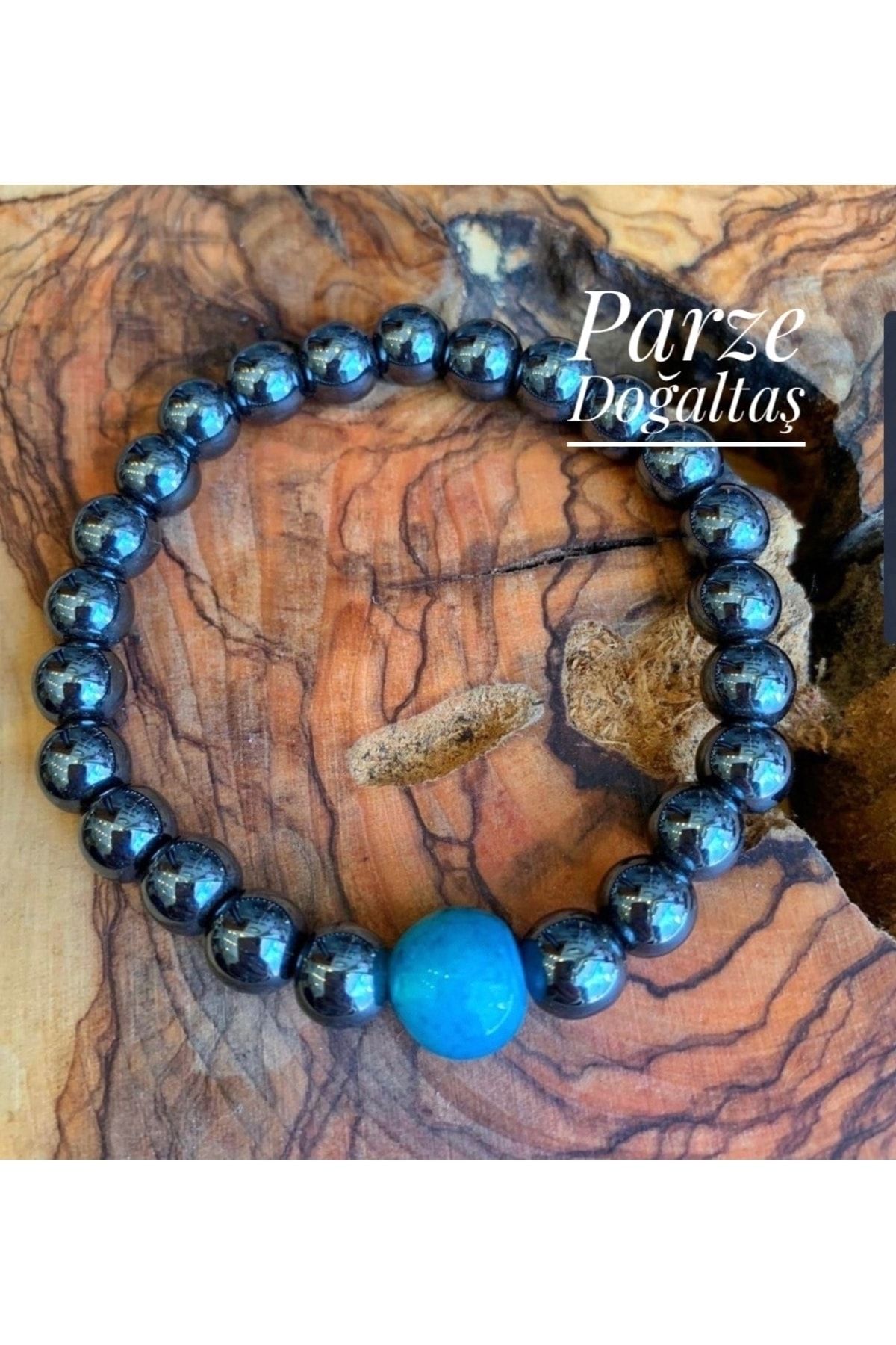 Hematite agate bracelet top