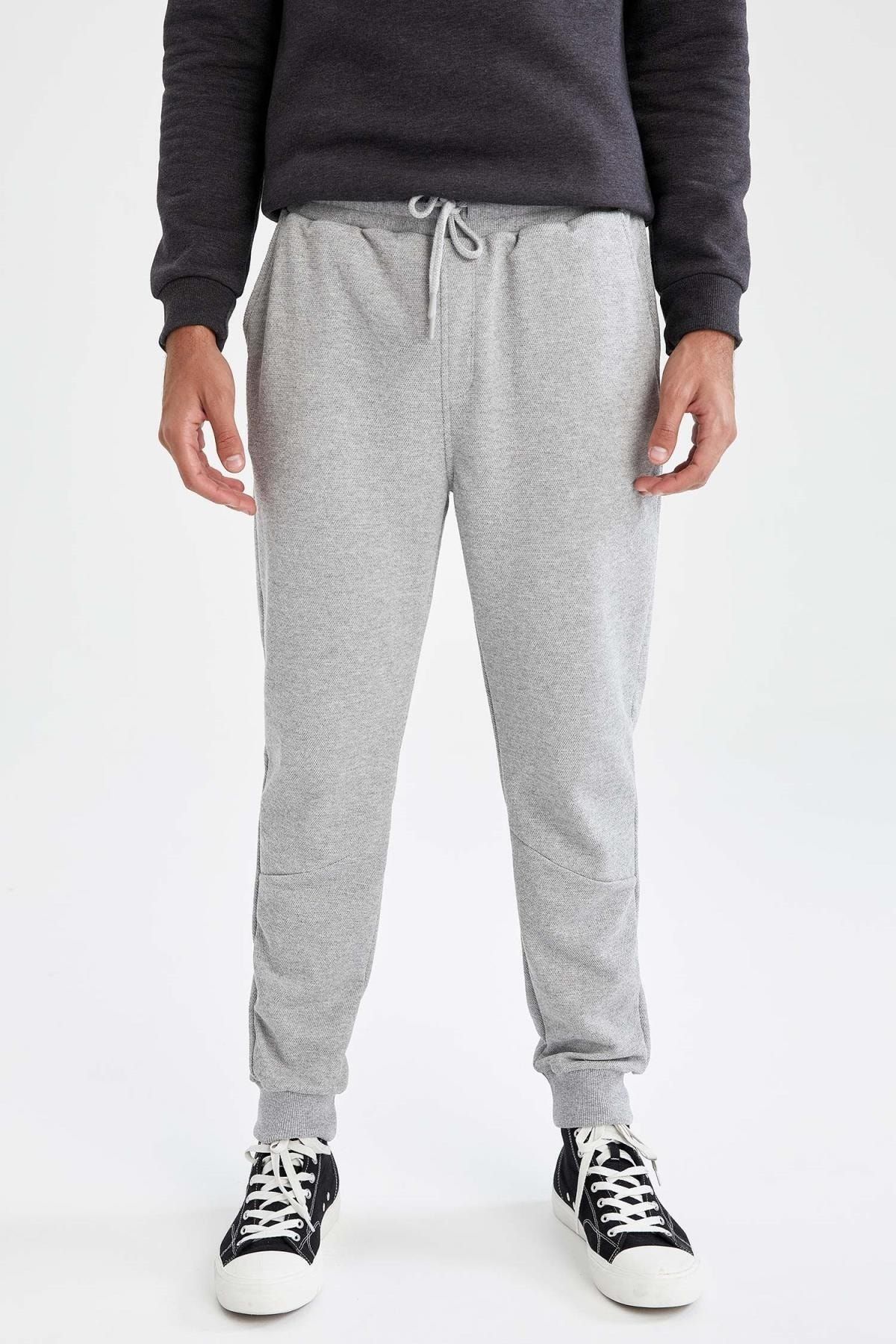 DeFacto-Slim Fit Basic Recycled Jogger Sweatpants 6