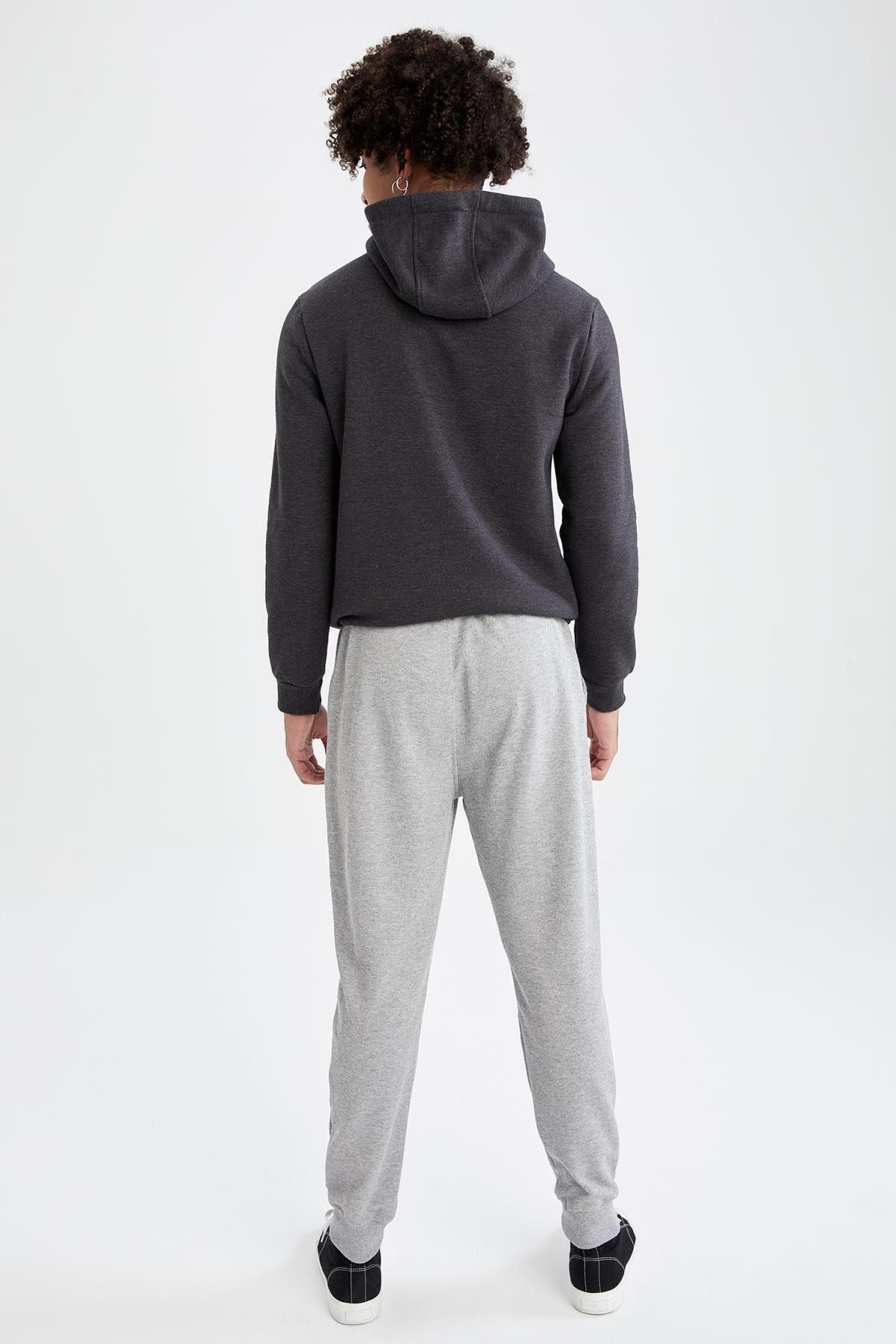 DeFacto-Slim Fit Basic Recycled Jogger Sweatpants 8