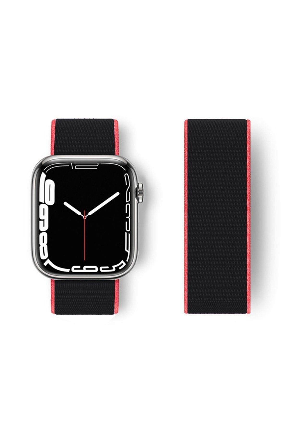 HappyCase Apple Watch 38mm Mesh Velcro Band Pink Black Trendyol