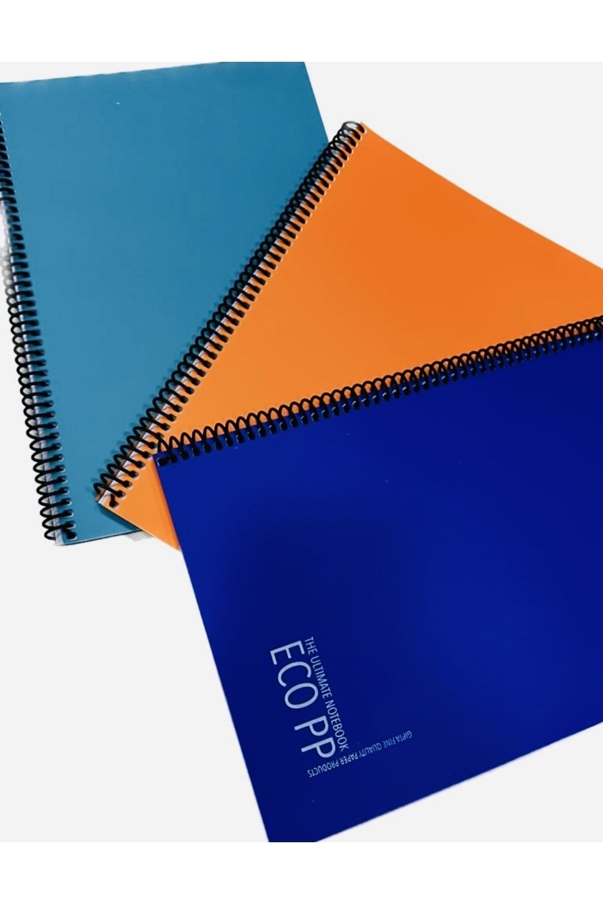 karinabest-Gıpta Eco Pp Ultimate Notebook Set of 3 80 Sheets Checkered A4 Spiral School Notebook Set 6