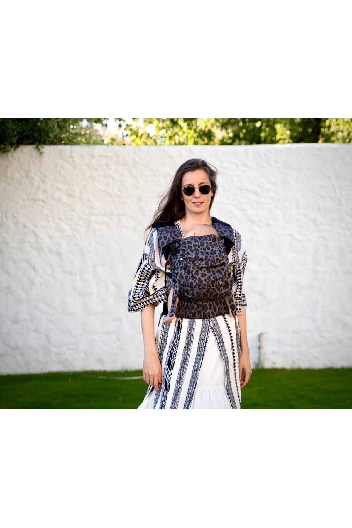 Neko Start Kanguru - Leopar (DİŞ PEDİ HEDİYELİ ERGONOMİK KANGURU) %100 Pamuk, Dokuma Kumaş fotoğrafı 2 (önizleme)