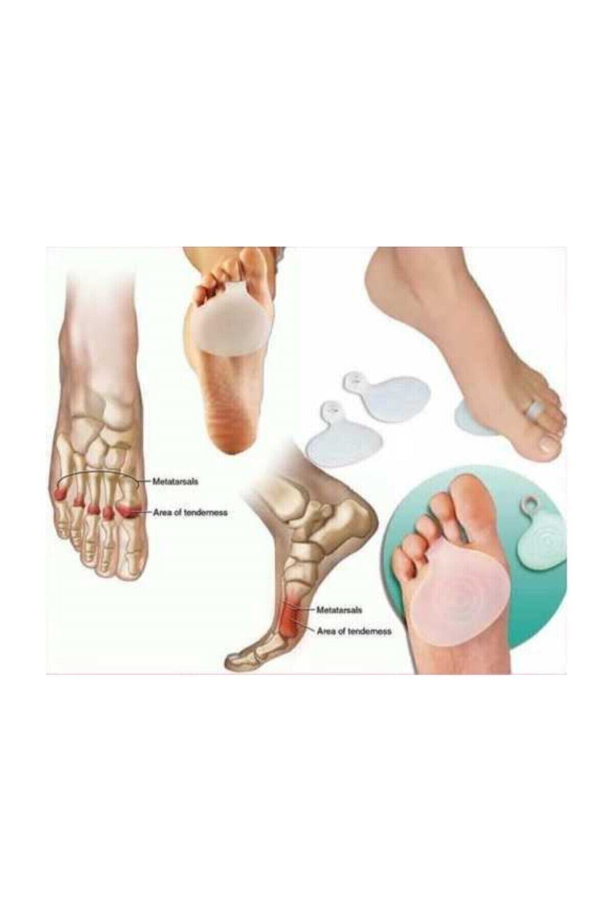 Silikon Metatarsal Ped Ayak Altı Ağrı Nasır Koruma Parmağa Halka 2