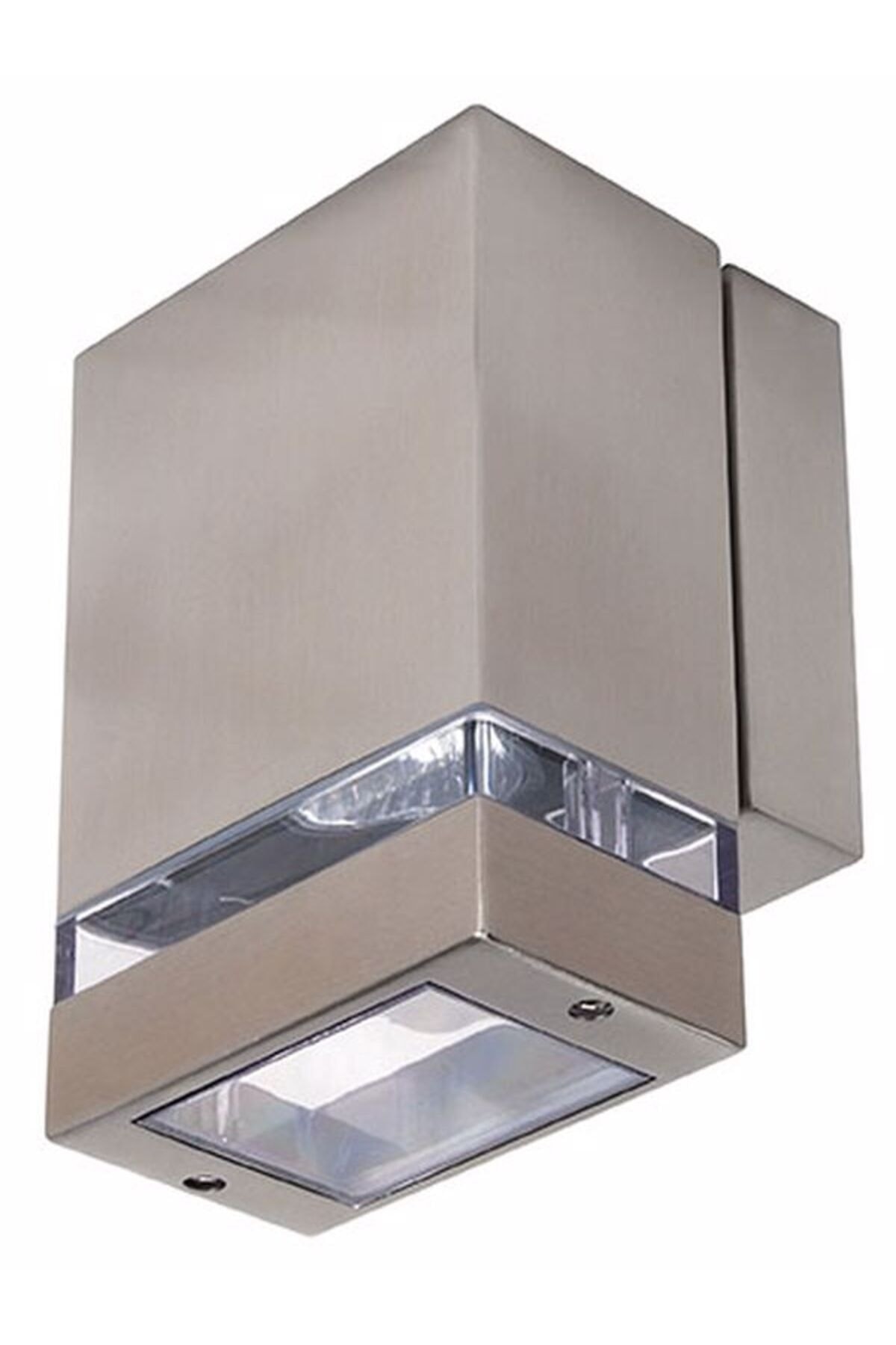 Horoz Electric Gardenya-1 Duvar Aplik Dış Mekan Paslanmaz Çelik Saten Nikel Ip44 Ampüllü