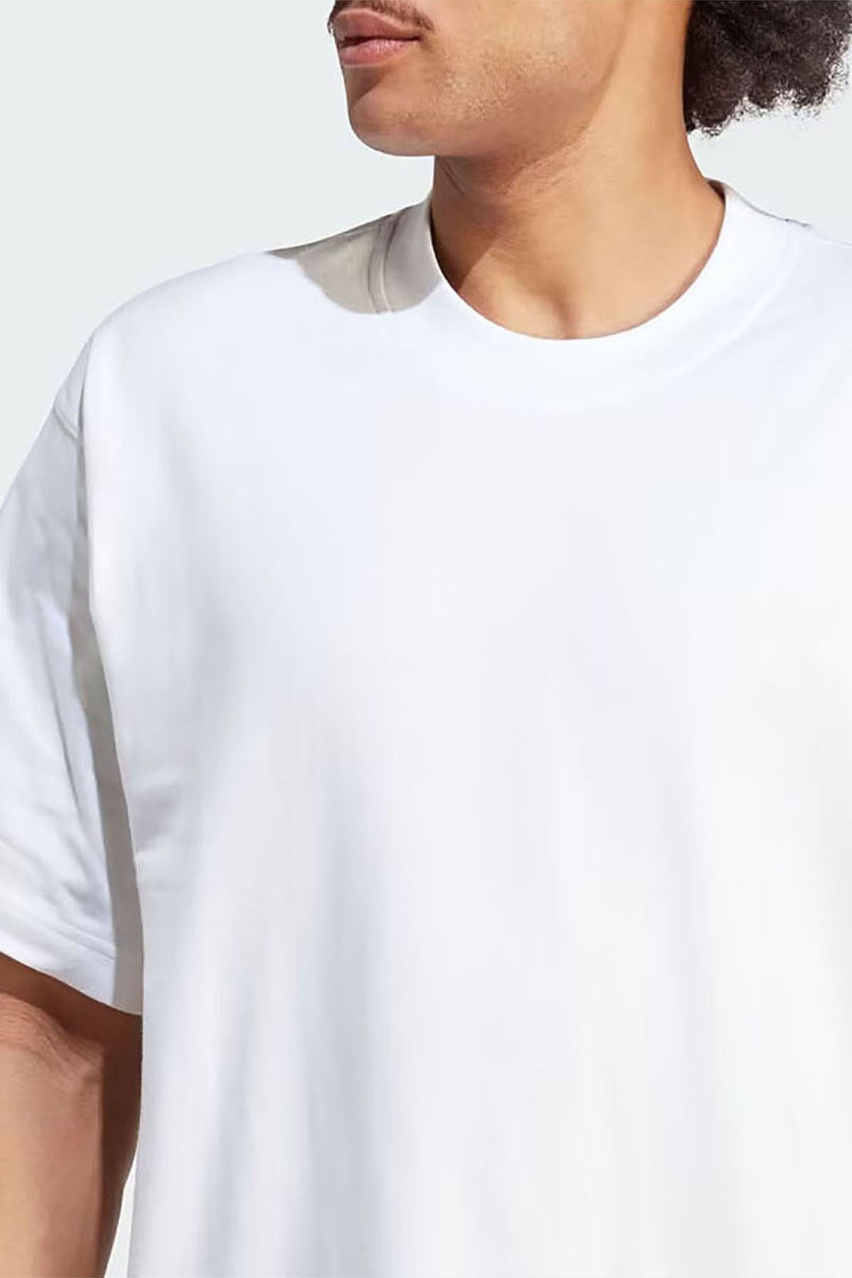 Adidas plain white clearance t shirt