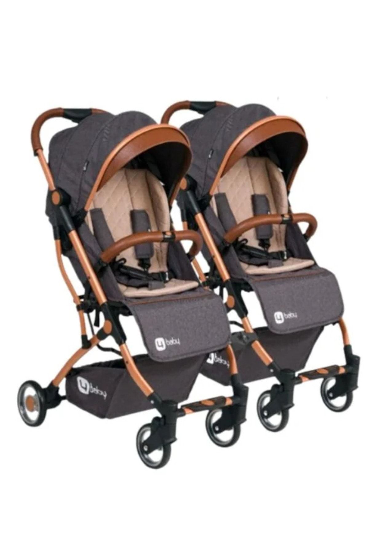 Freebebek 4Kabin Boy İkiz Bebek Arabası