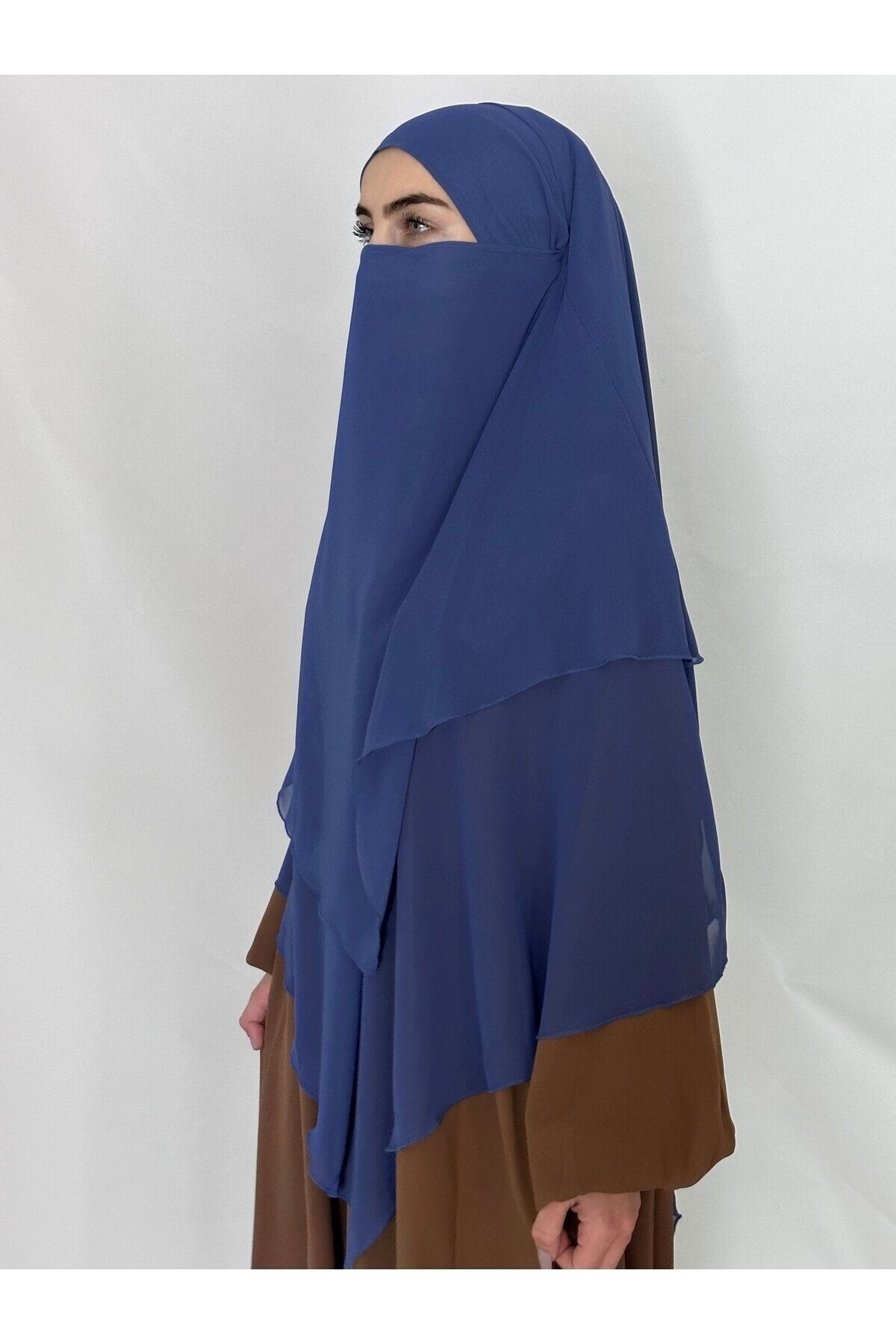 R&S modibone-3-layer multi-siphon souffle khimar peceli ready large scarf indigo blue 6