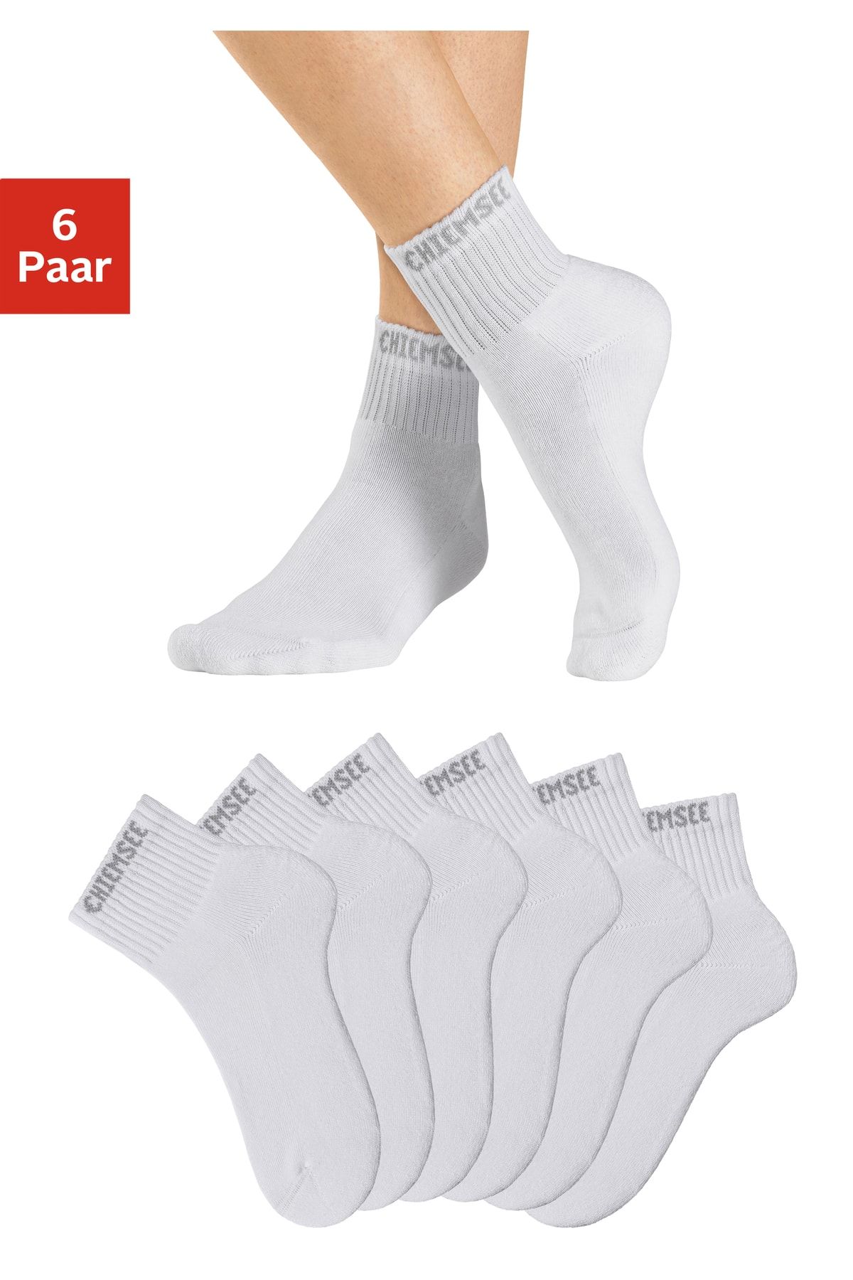 Chiemsee Socken - Weiß - Unifarben - Trendyol