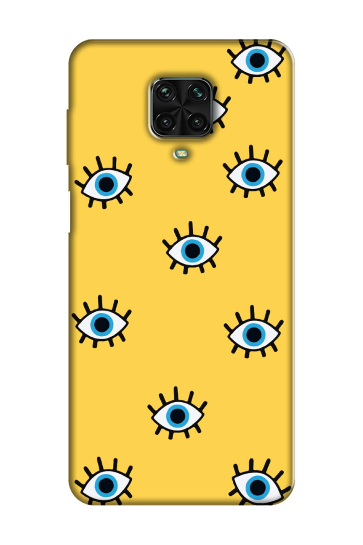 Redmi Note 9 Pro Evil Eye Eyes Yellow Phone Case