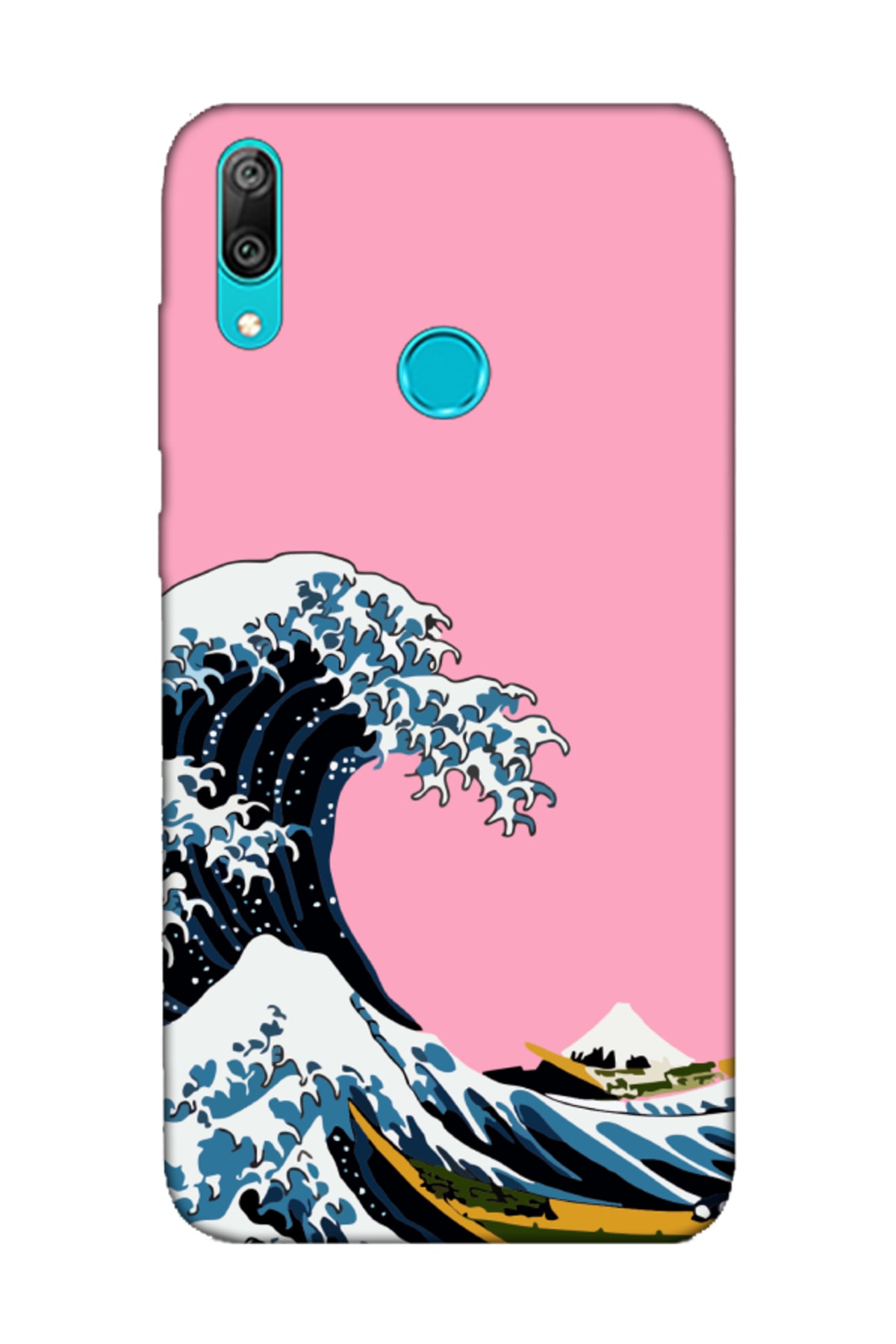 Huawei Y7 2019 Kanagawa Pink Phone Case