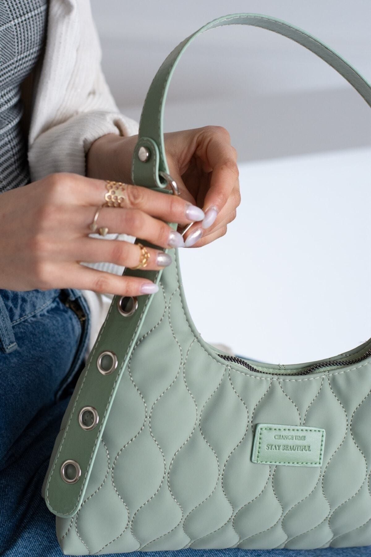 Mint green baguette 2025 bag