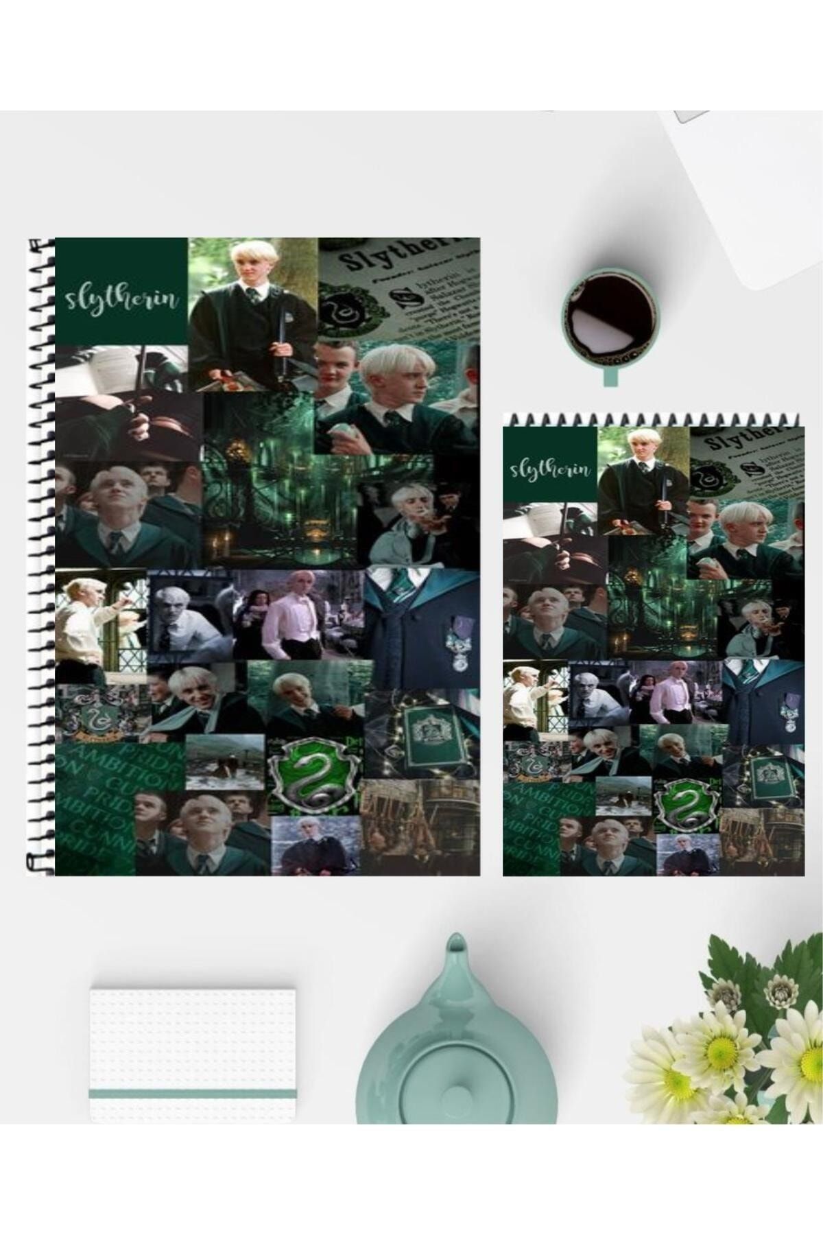 feroxby-دفتر ملاحظات Draco Malfoy مقاس A5 مقاس 21 × 15 سم ومفكرة مقاس 14 × 10 سم بتصميم مخصص غير مبطن 2