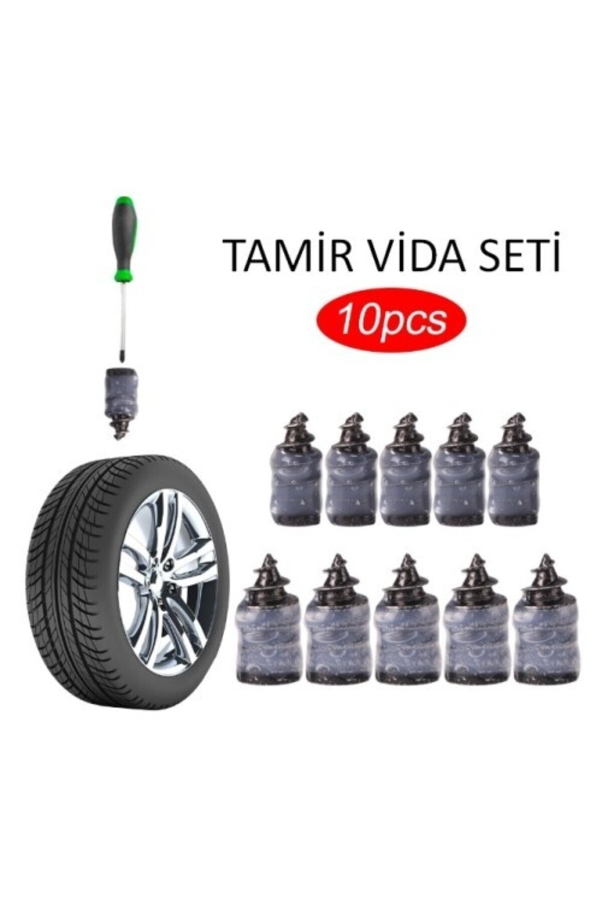 TTT Lastik Tamir Kiti Kauçuk Vida Seti