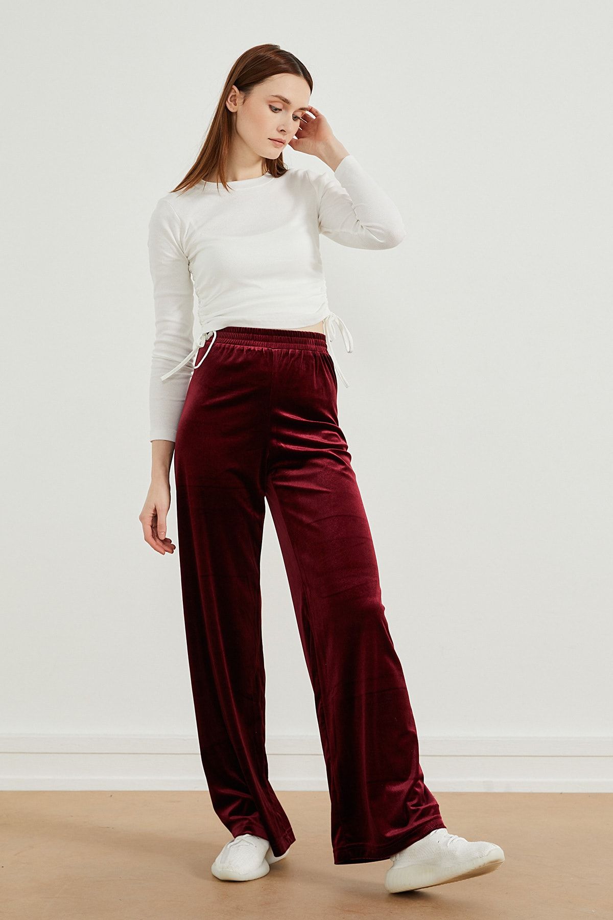 BURGUNDY CARGO PANTS - P11816 – MADE BY SOCIETY COM