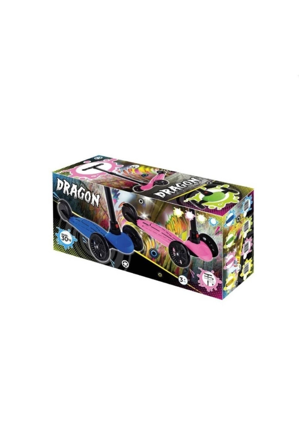 اسکوتر کودکان آبی مردانه و زنانه بدون شب اژدها Blue FR59403 Furkan Toys