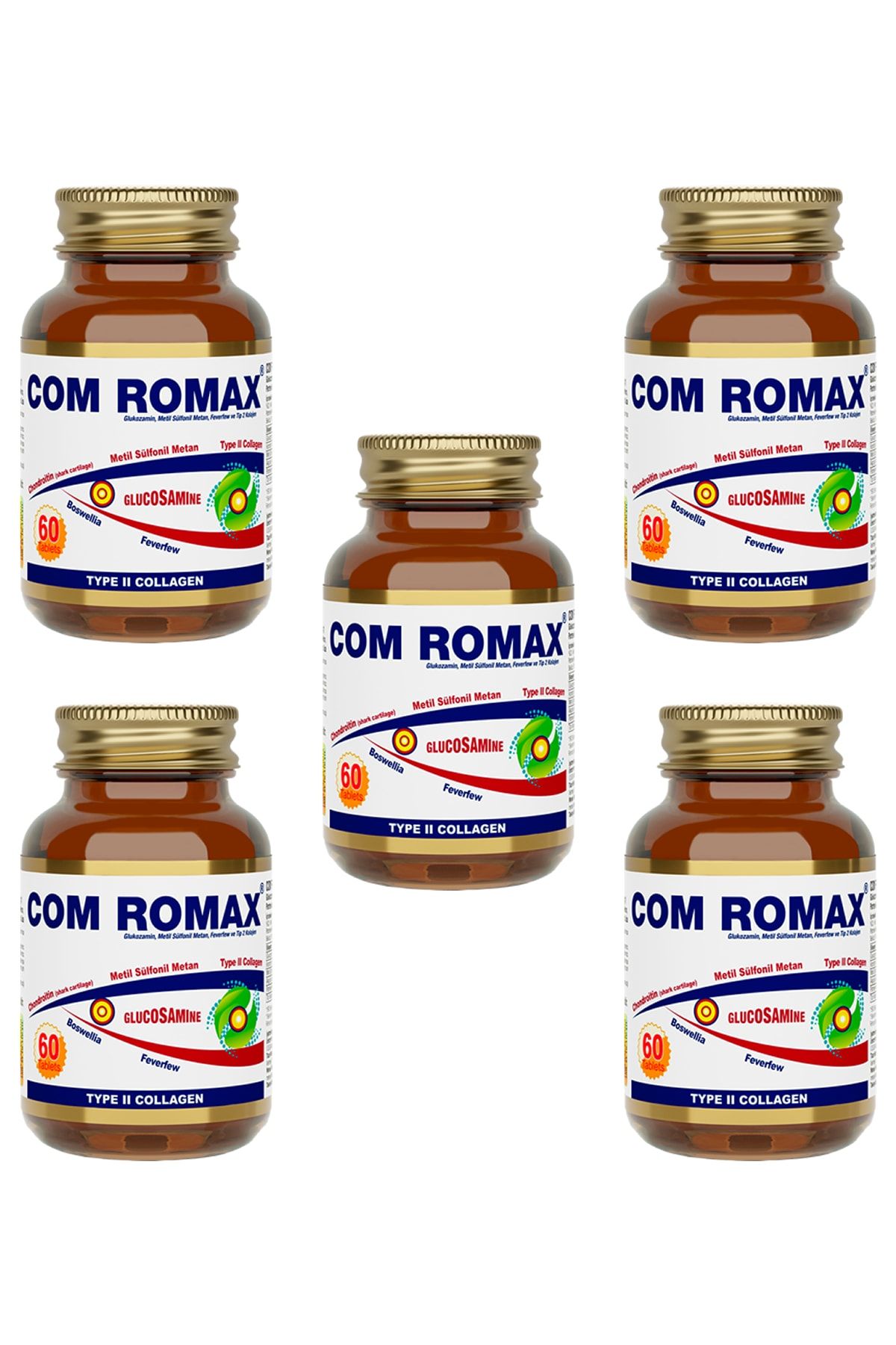 COM ROMAX Romax 60 Tablet Glukozamin 5'li Paket