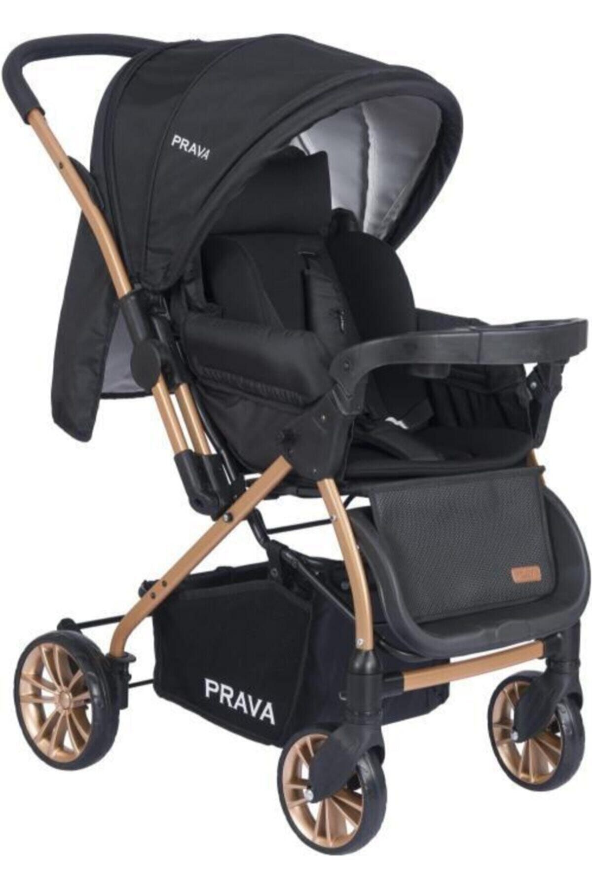 Prava Dream Plus Черная детская коляска с двусторонним движением P11 BCRMNPRAVAP11S