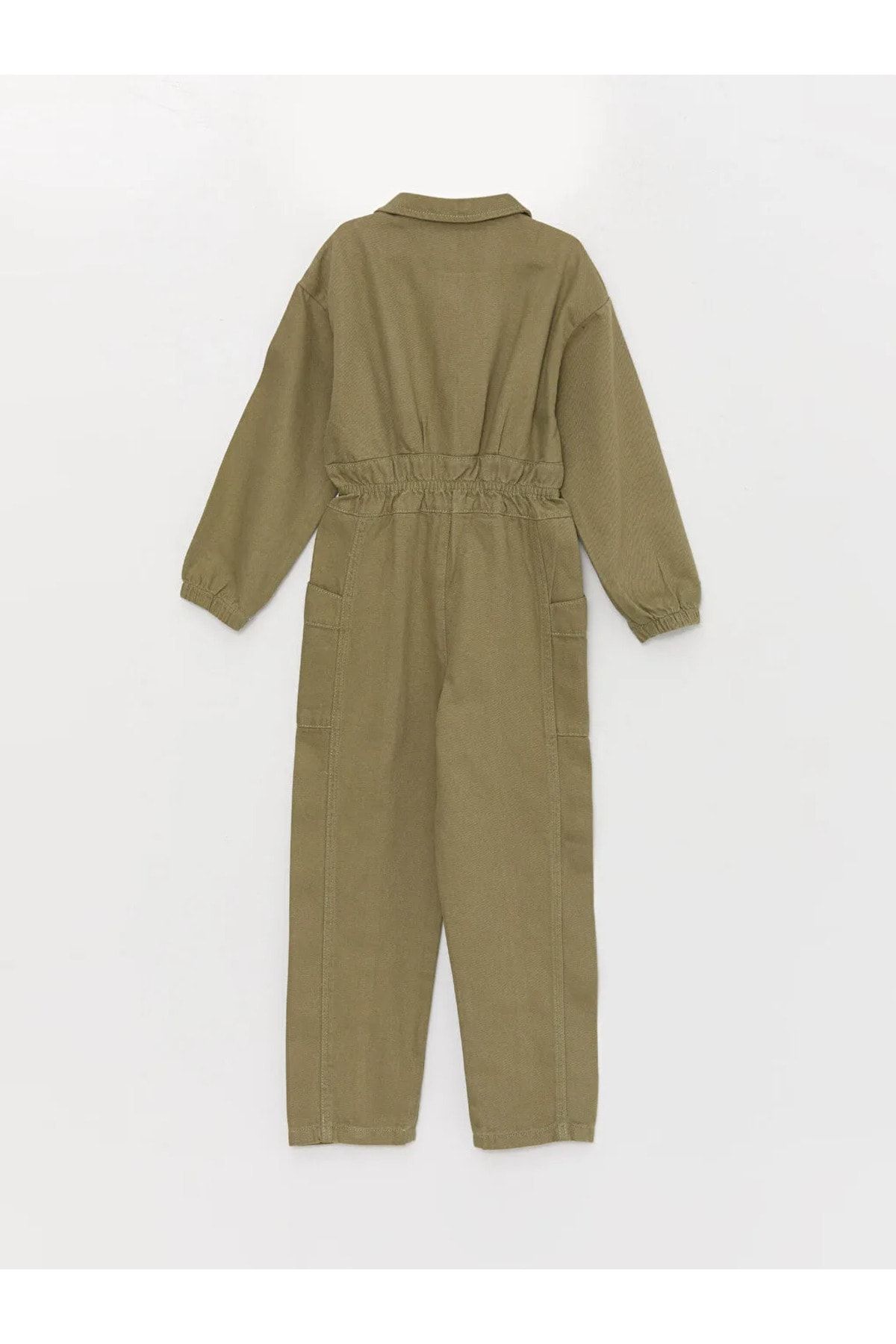 LC Waikiki LCW Kids Shirt Collar Long Sleeve Girl s Jumpsuit