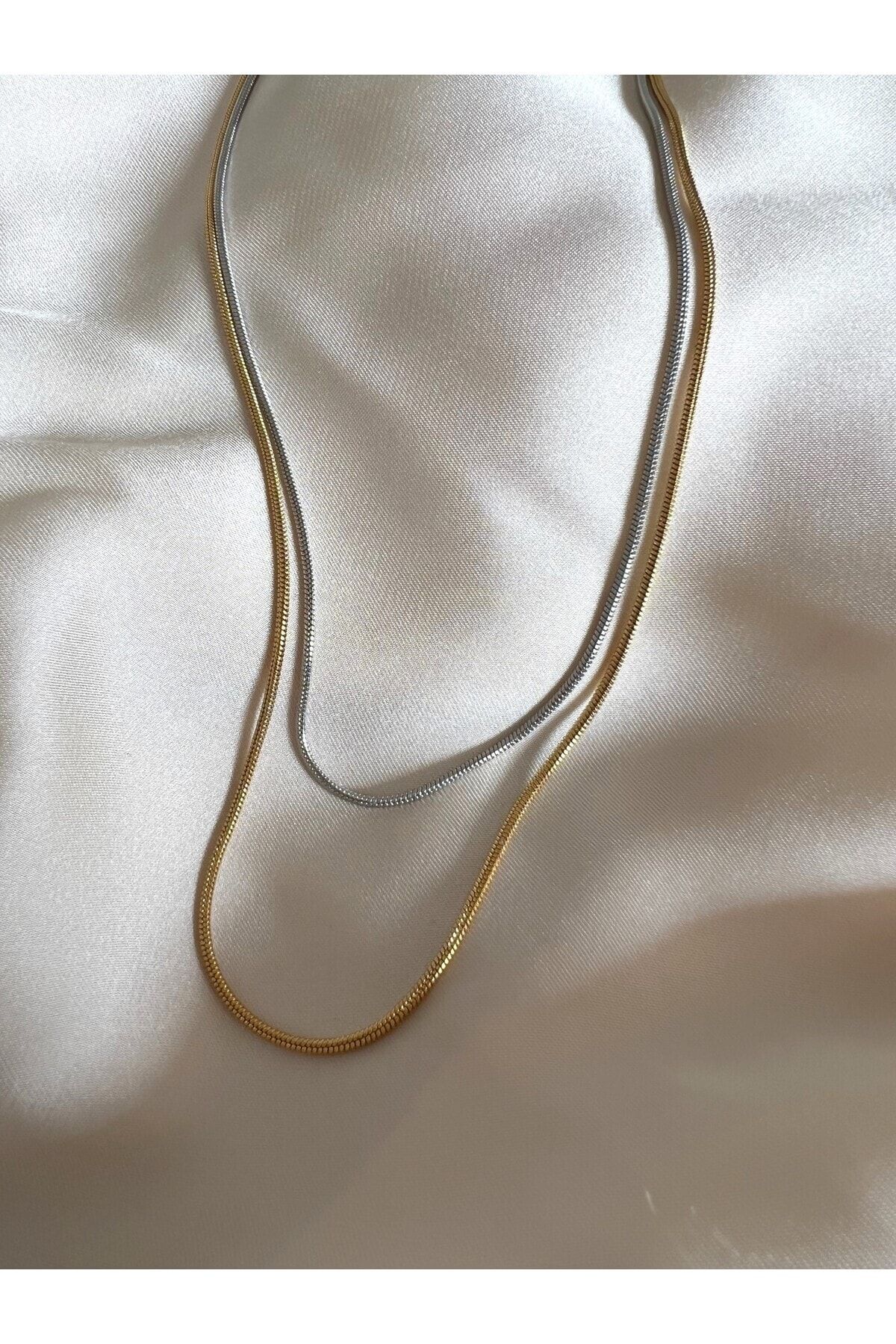 Solid gold top snake chain