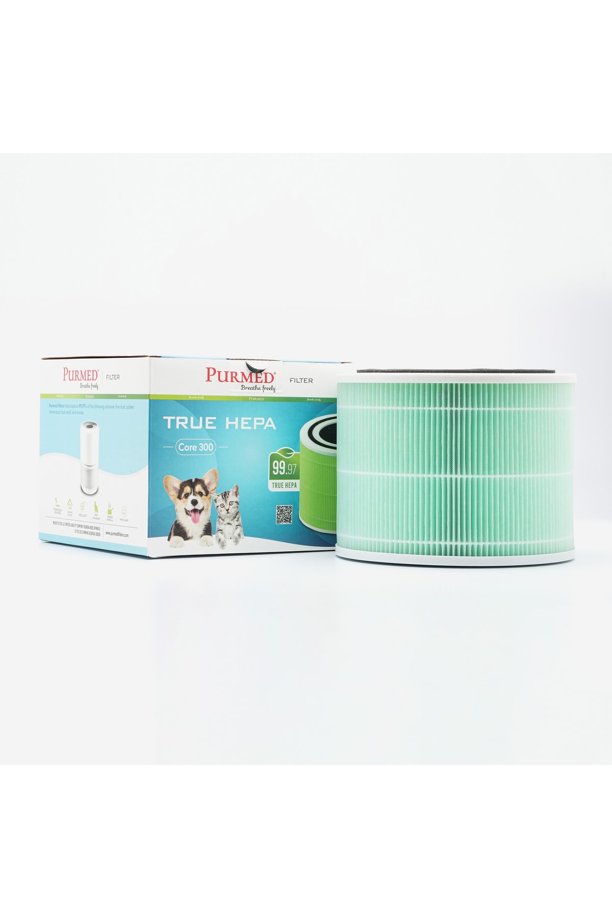 PURMED Levoit Core 300 Hepa Hava Filtresi - Yeşil (Toxin-Smoke) Purmed Filters