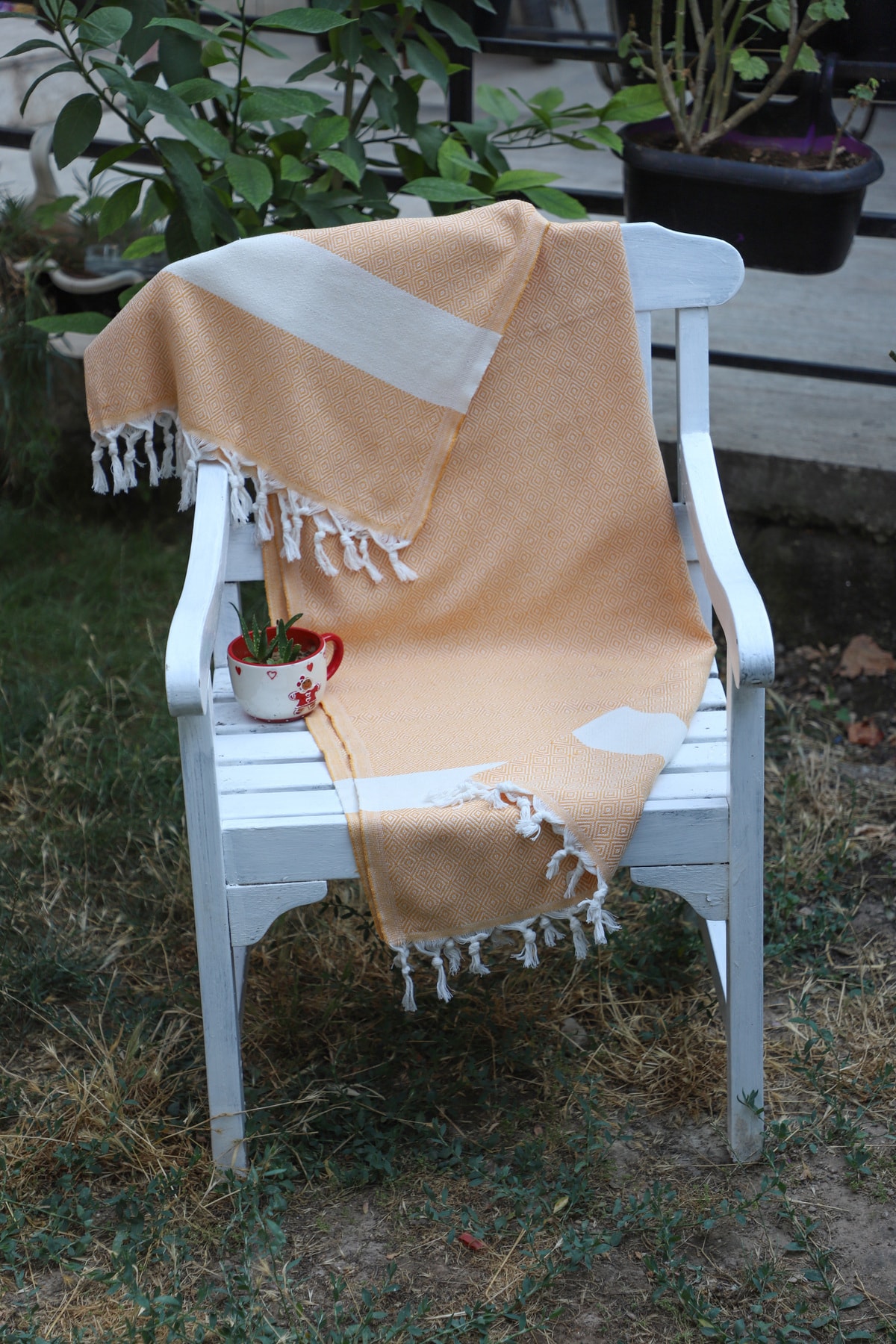 SEMTEKS BATTAL BOY ELMAS DESEN %100 PAMUKLU 100*180 PLAJ HAVLU PEŞTEMAL