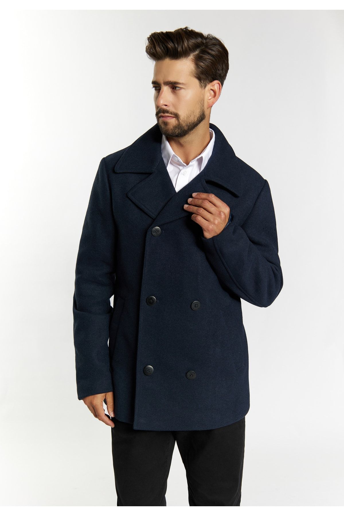 Dreimaster-Klassik Cabanjacke aus Wollgemisch ledkin 2