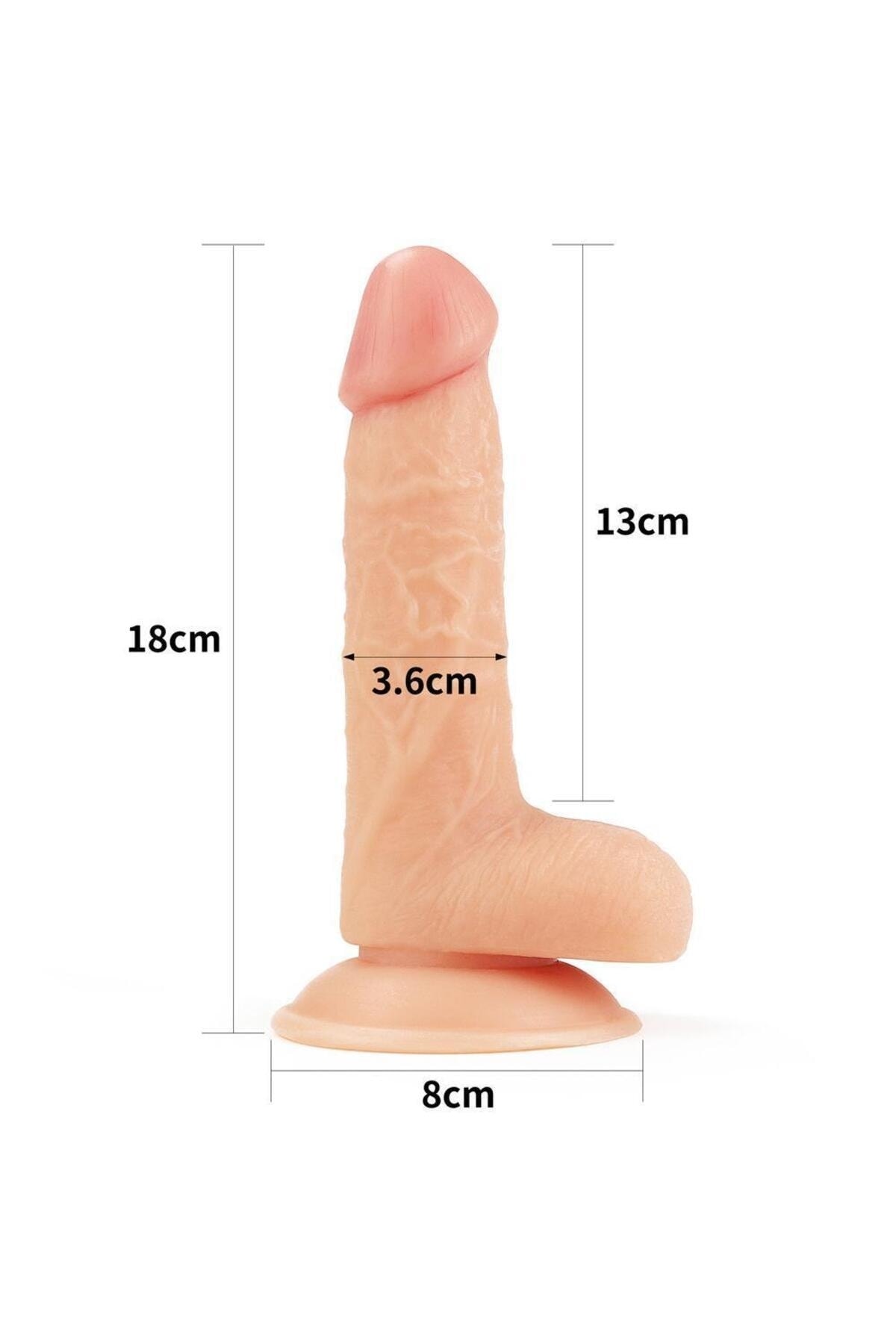Geliştirilmiş Gerçekçi Yumuşak Doku Realistik Dildo Penis - The Ultra Soft Dude 7