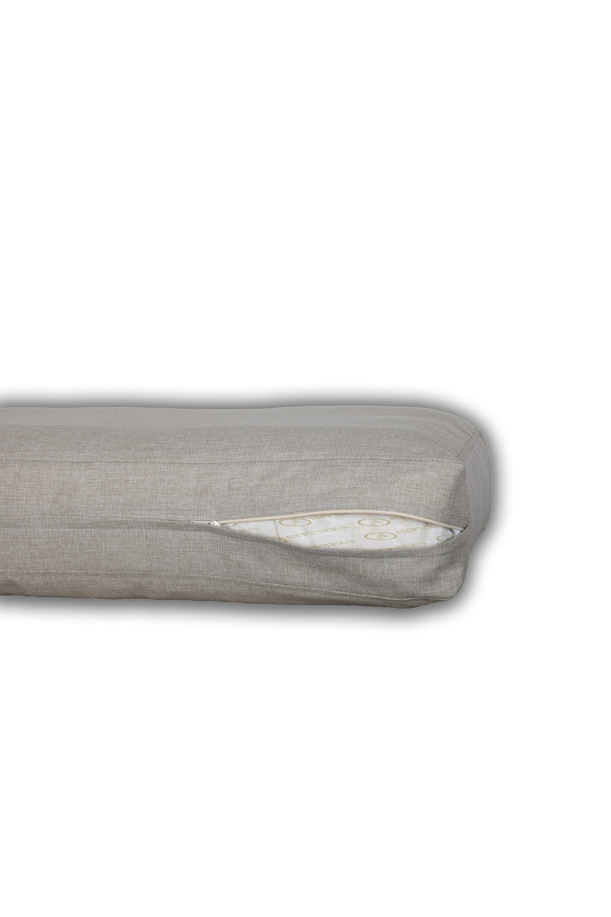 AYPETEKS Beige Linen Box Model Sofa Back Throw Pillow Cover Garden Set