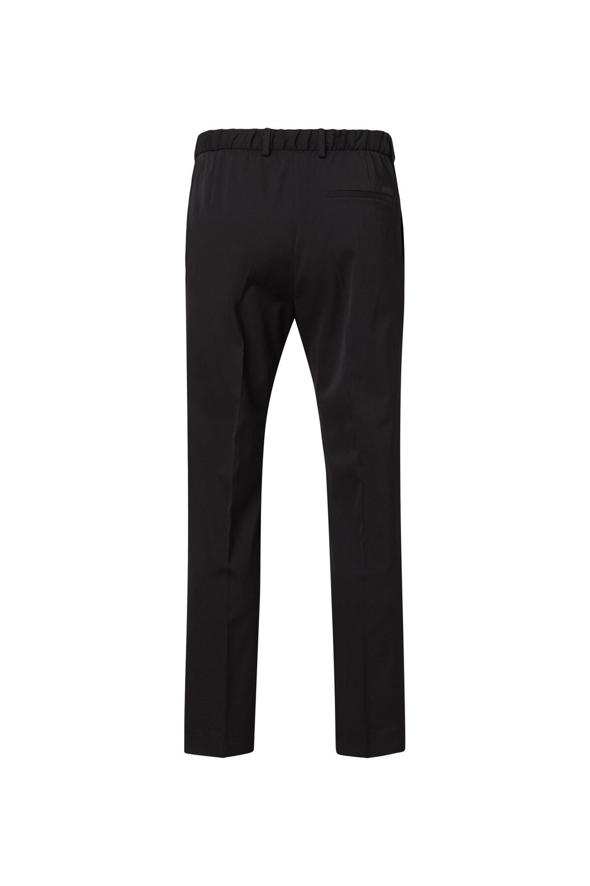 Calvin Klein-Pantaloni negri Slim Fit pentru bărbați - Talie obișnuită, K10K 109550 BEH 4
