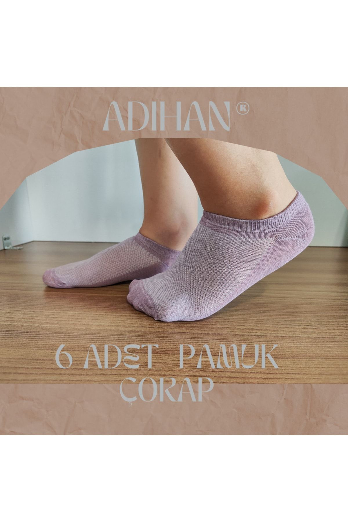 ADIHAN 5 Pieces Women's Ballerina Socks Cotton Comfortable Flexible  Invisible - Trendyol