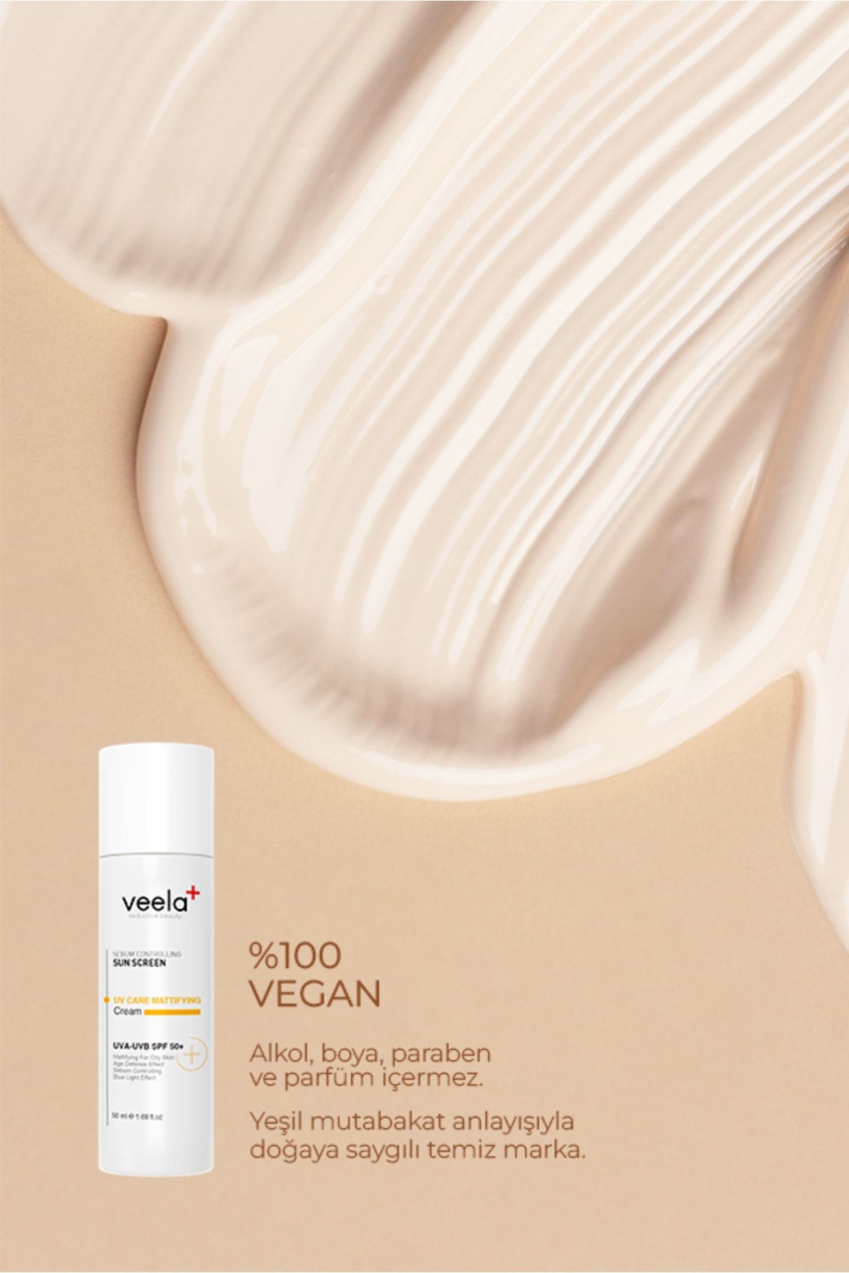 کرم ضد آفتاب صورت SUN CREAM UV 50 SPF+ VEELA