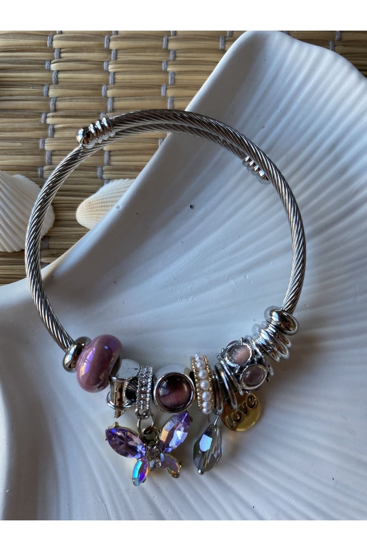 Purple clearance butterfly bracelet