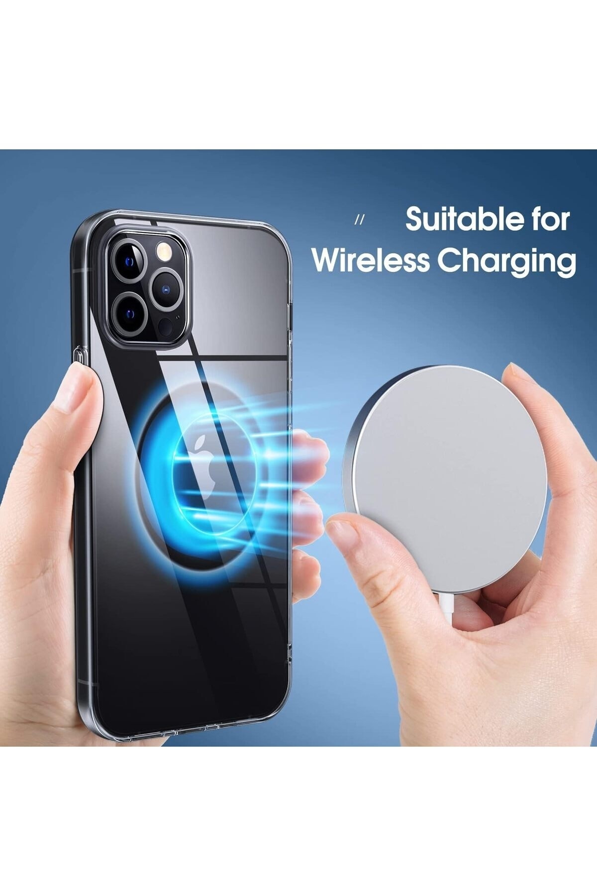 iPhone 12 Pro Max Uyumlu Kılıf Darbelere Dayanıklı Ultra ince Şeffaf Renksiz Esnek Silikon