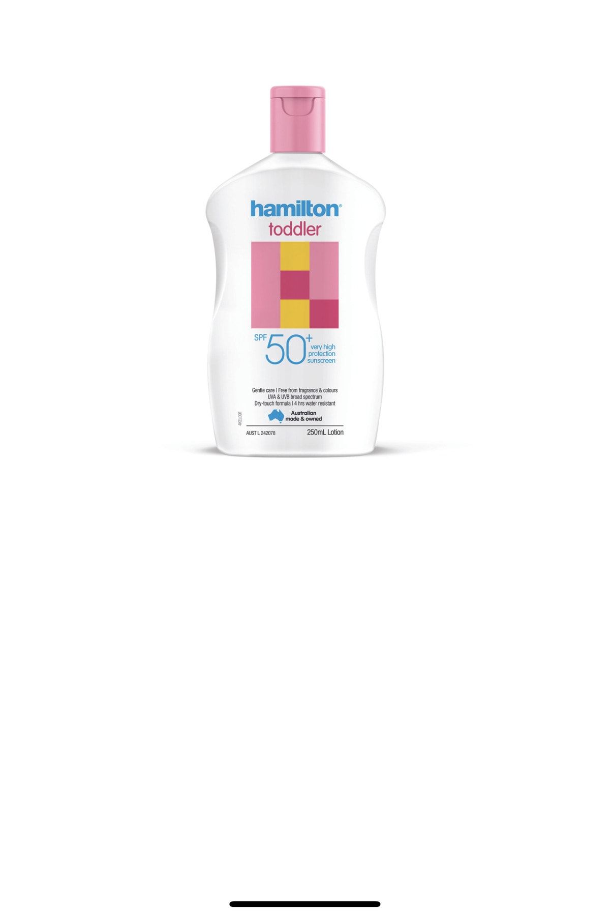 لوسیون کودک نوپا همیلتون Spf50+، 250 میلی لیتر Lotis