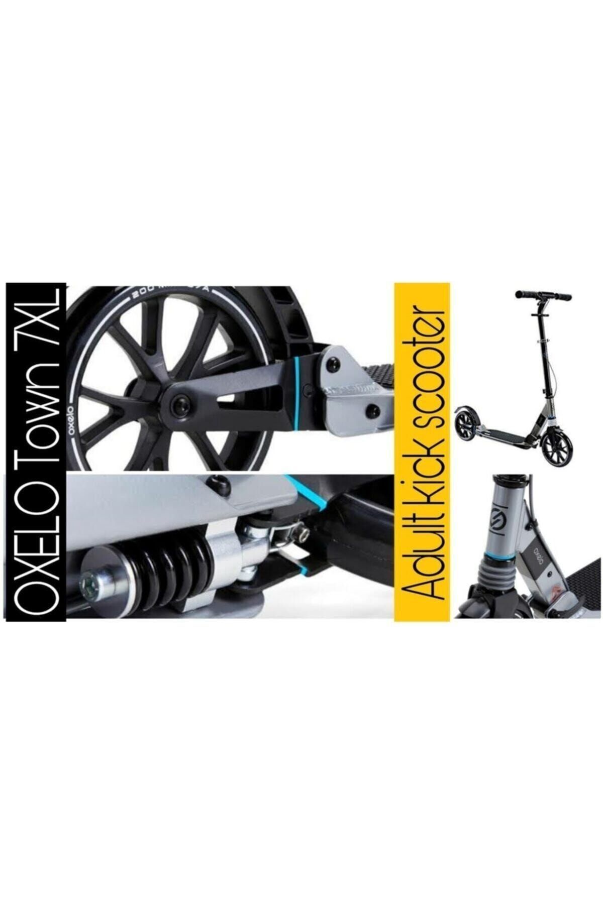 Decathlon Scooter Oxelo T7 X L Yetişkin Siyah