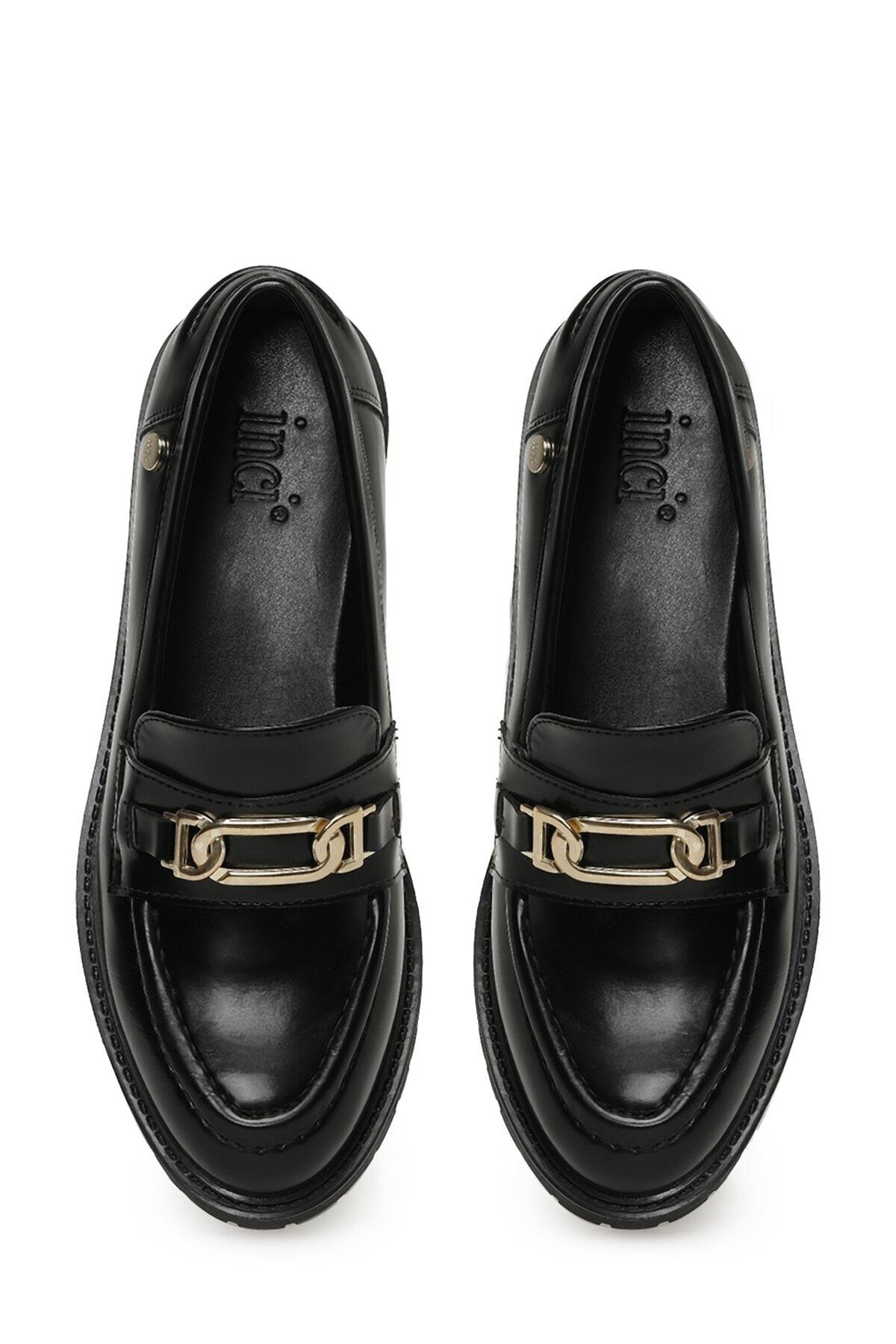 İnci-INCI COSTEE 3PR Schwarzer Damen-Loafer 4