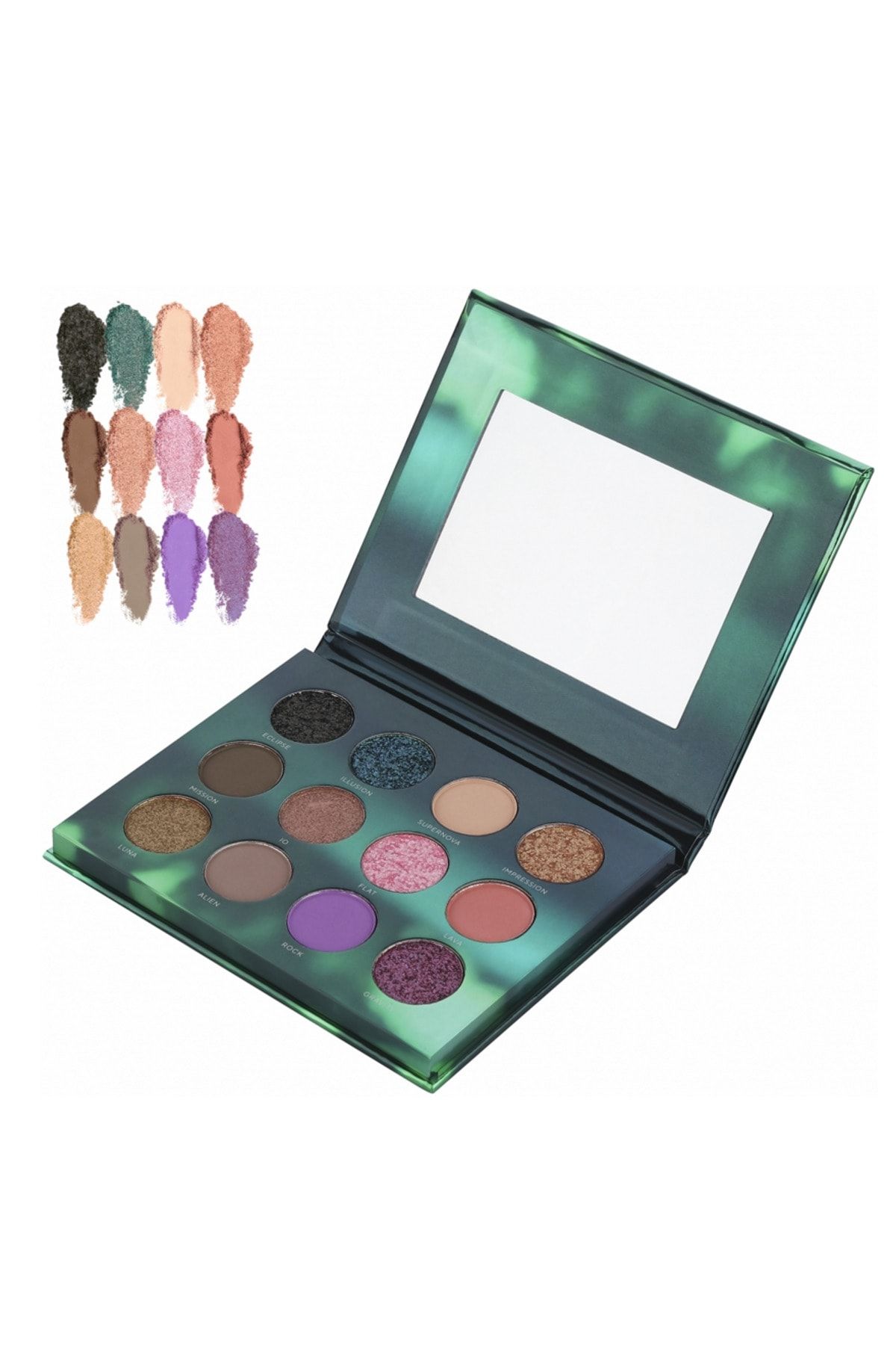 پالت سایه چشم 12 تکه حرفه ای Moonrise 401 Lamel Cosmetics