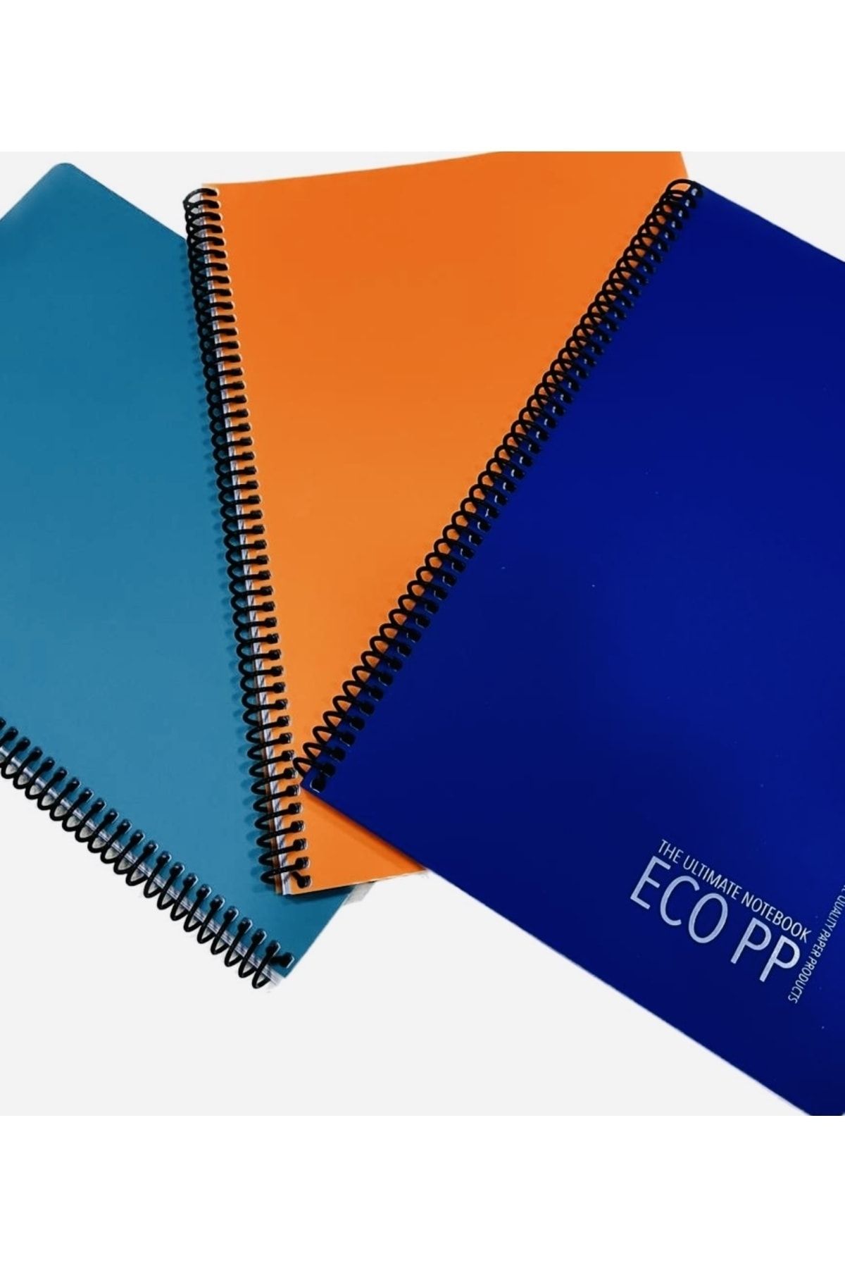 karinabest-Gıpta Eco Pp Ultimate Notebook Set of 3 80 Sheets Checkered A4 Spiral School Notebook Set 5