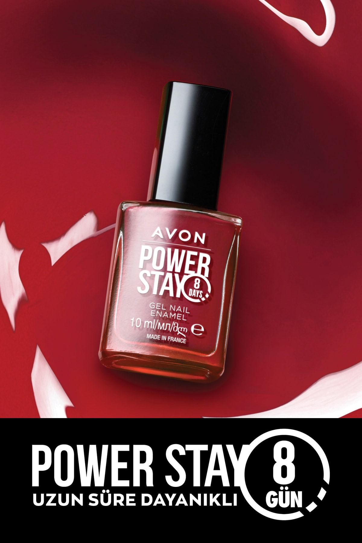 لاک ناخن ژل پاور استی قرمز است قرمز 10 میلی لیتر. Avon