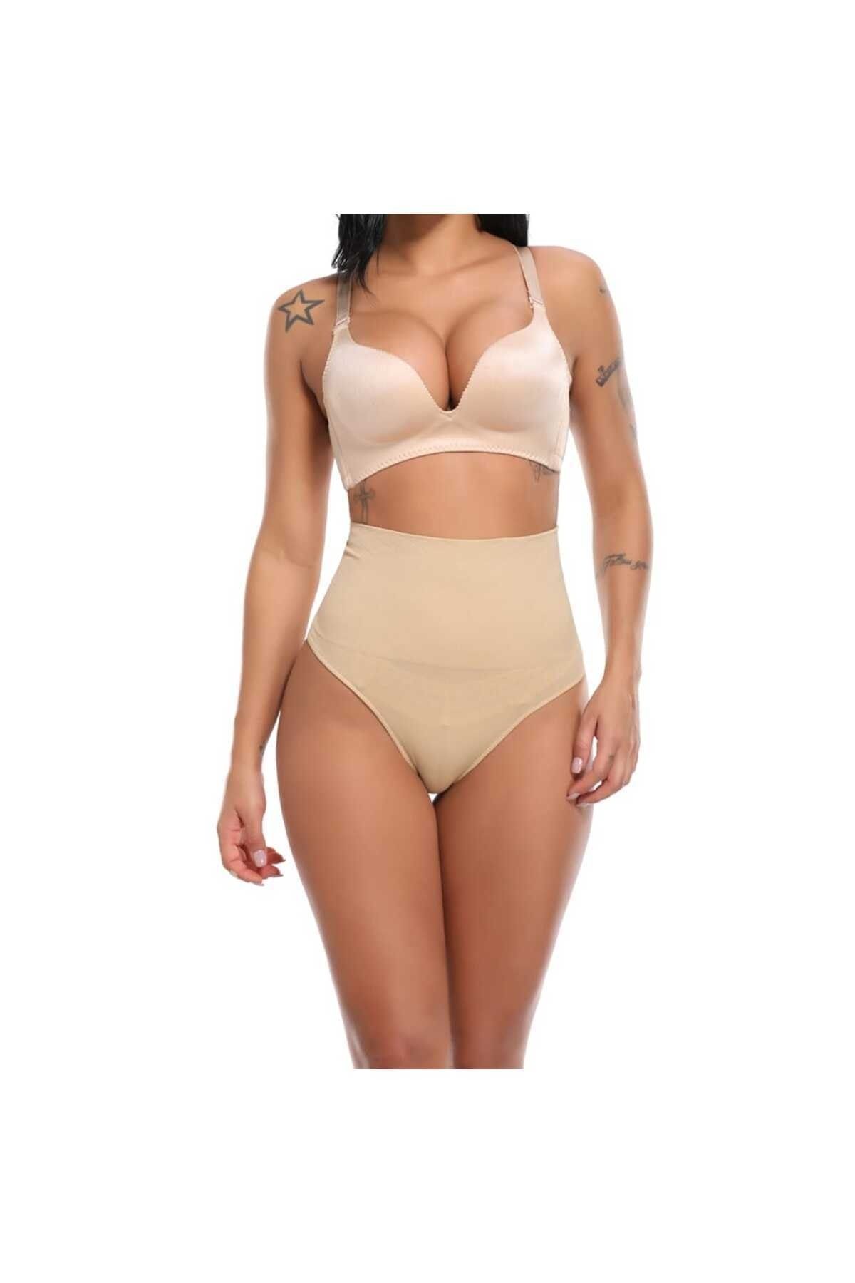FİT1BEDEN-Seamless Enhancing Thinning And Firming Laser Cut High Waist String Corset Thong Corset 2