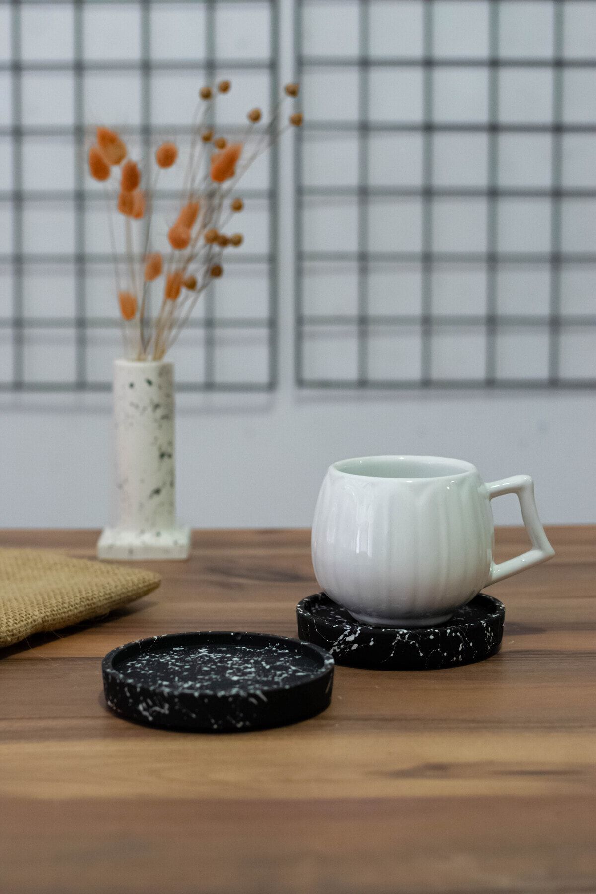 PAYATASARIM Set De 2 Suporturi Pentru Pahare - One Size