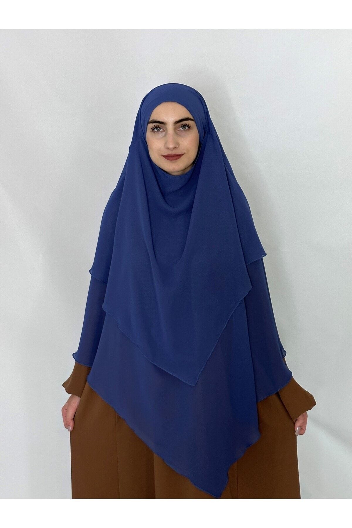 R&S modibone-3-layer multi-siphon souffle khimar peceli ready large scarf indigo blue 4