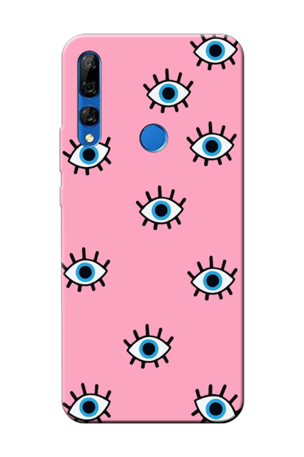 Huawei Y9 Prime 2019 Evil Eye Pink Phone Case