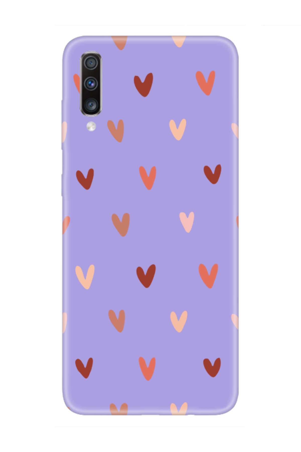 Samsung A70 Heart Pattern Purple Phone Case
