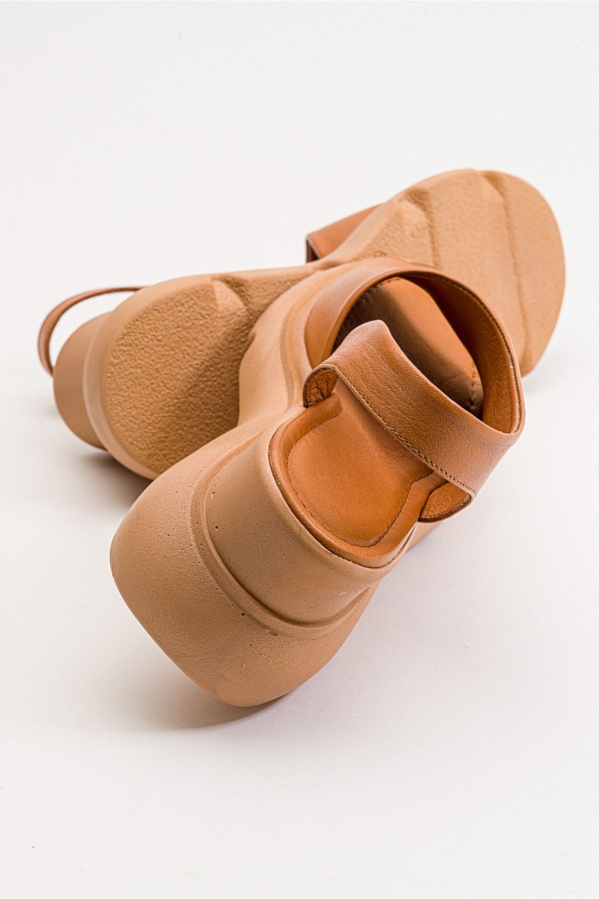 PASSAGE SHOES-Women's Skin Genuine Leather Wedge Heeled Sandals 6211 8