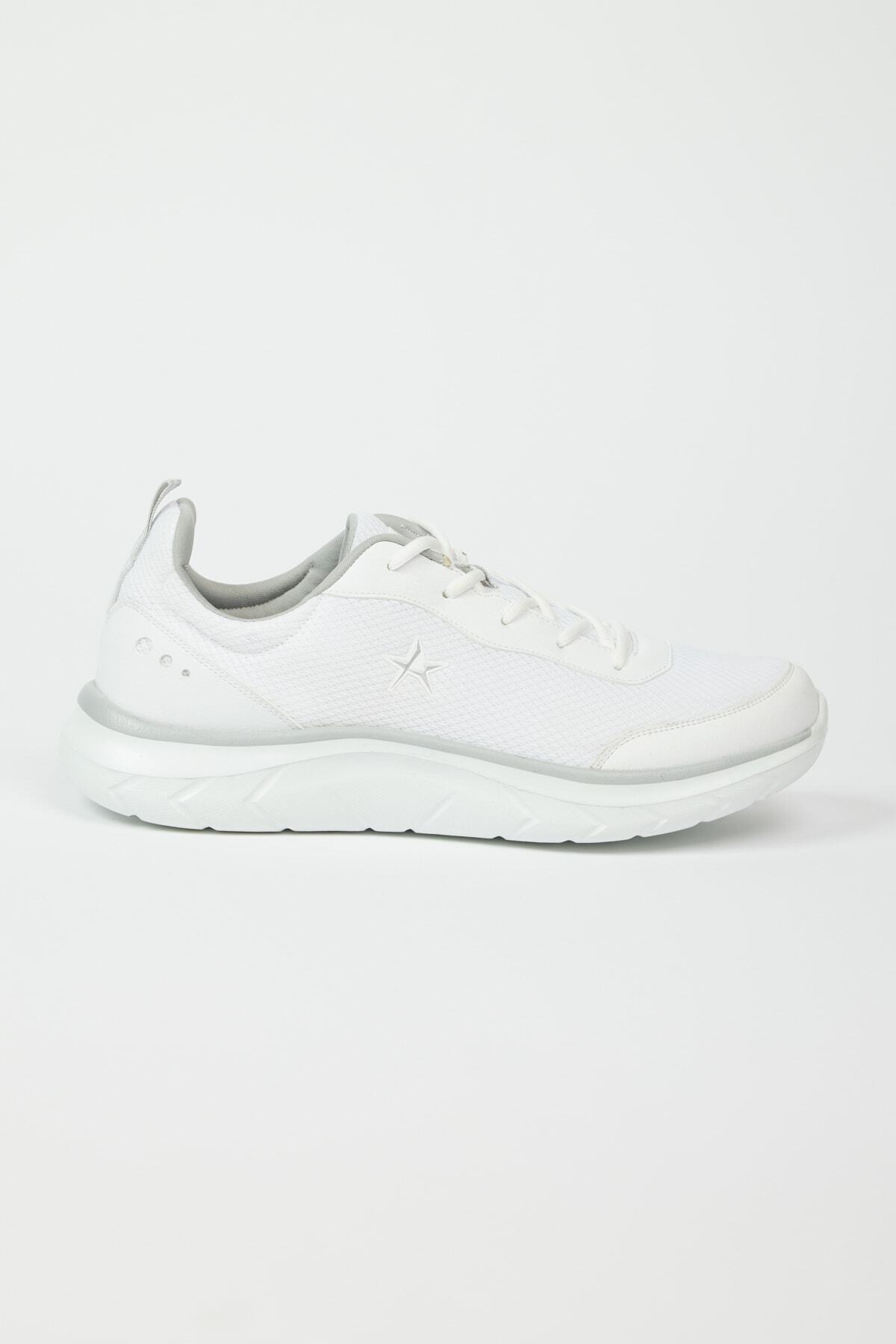 Erkek Beyaz Rahat Taban Sneaker Spor Ayakkabı