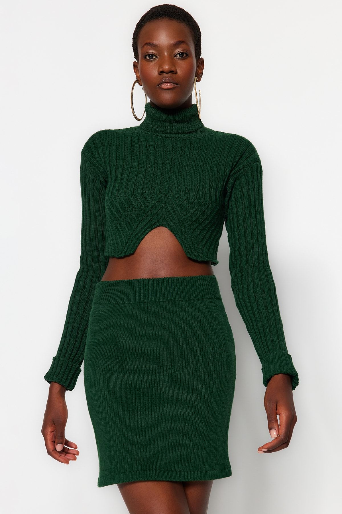 Dark green two piece clearance
