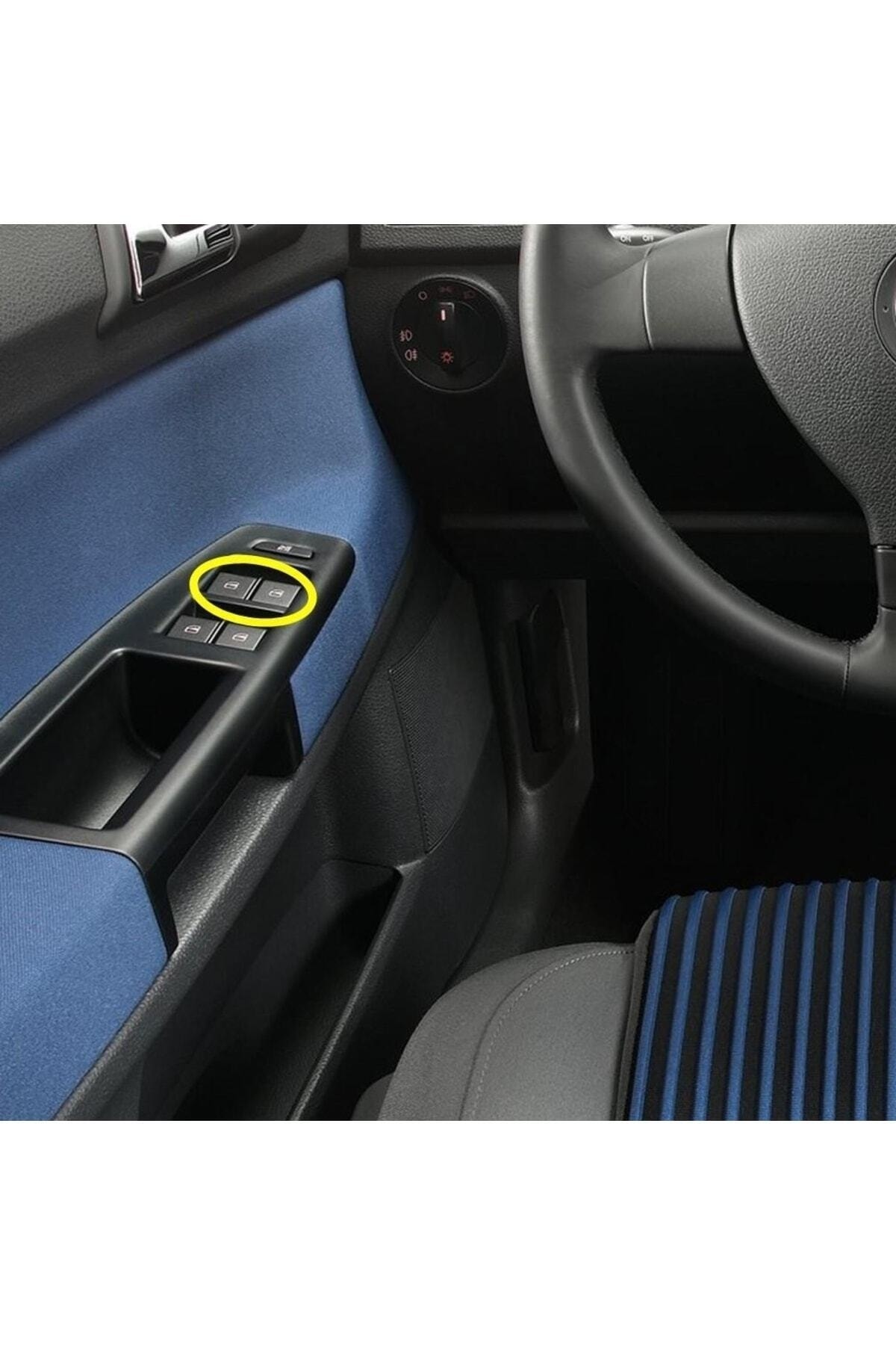 AFT Seat Cordoba 2003-2009 Sol Ön Kapı Ön Camları Açma Düğmesi Çiftli 6q0959858